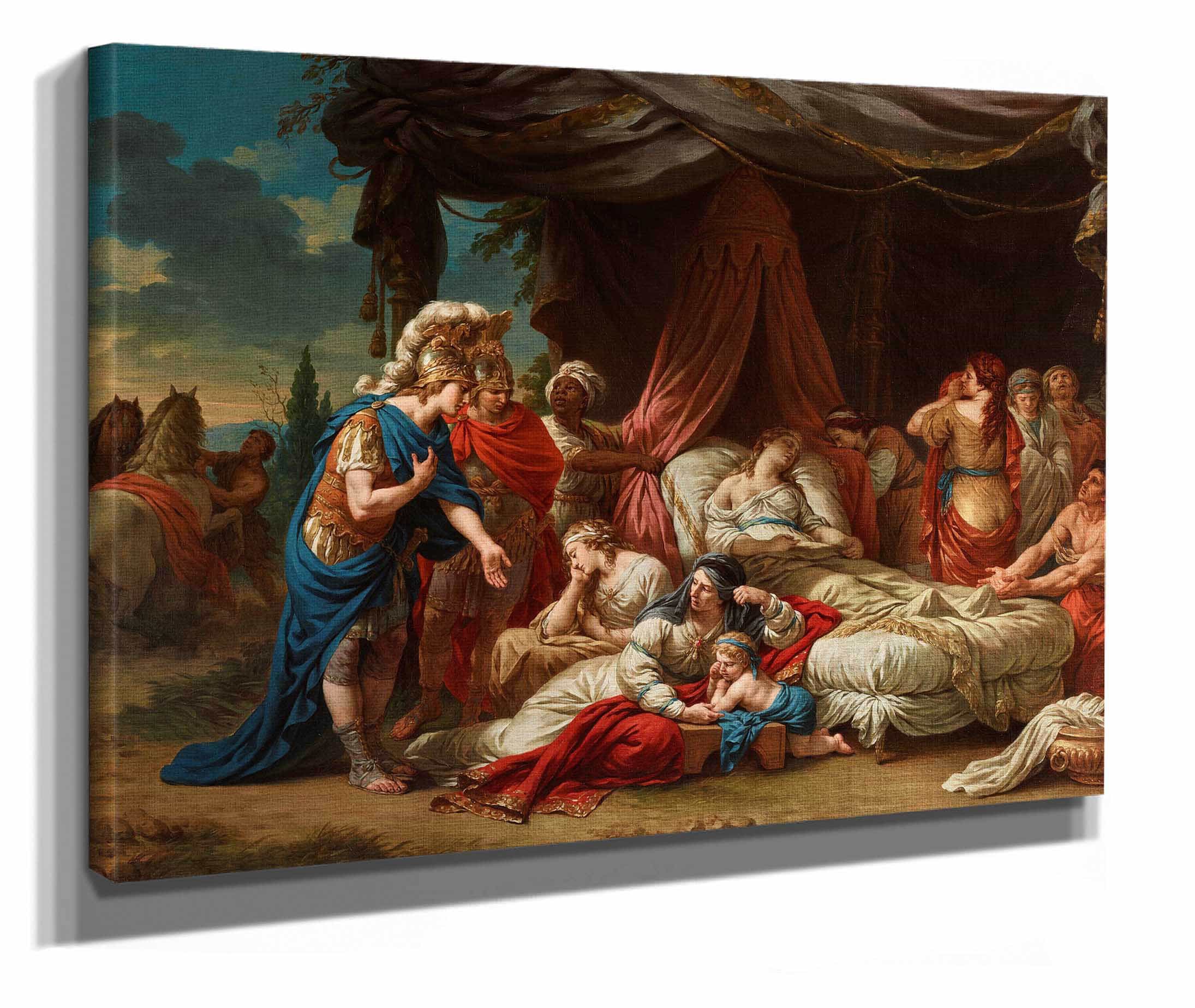 Death Of Darius Wife by Louis Jean Francois Lagrenee - Image 2