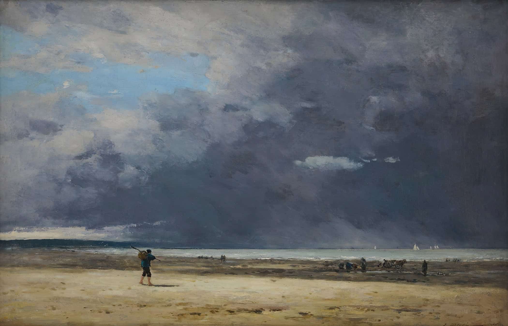 Deauville Maree Basse by Eugene Boudin - Image 2