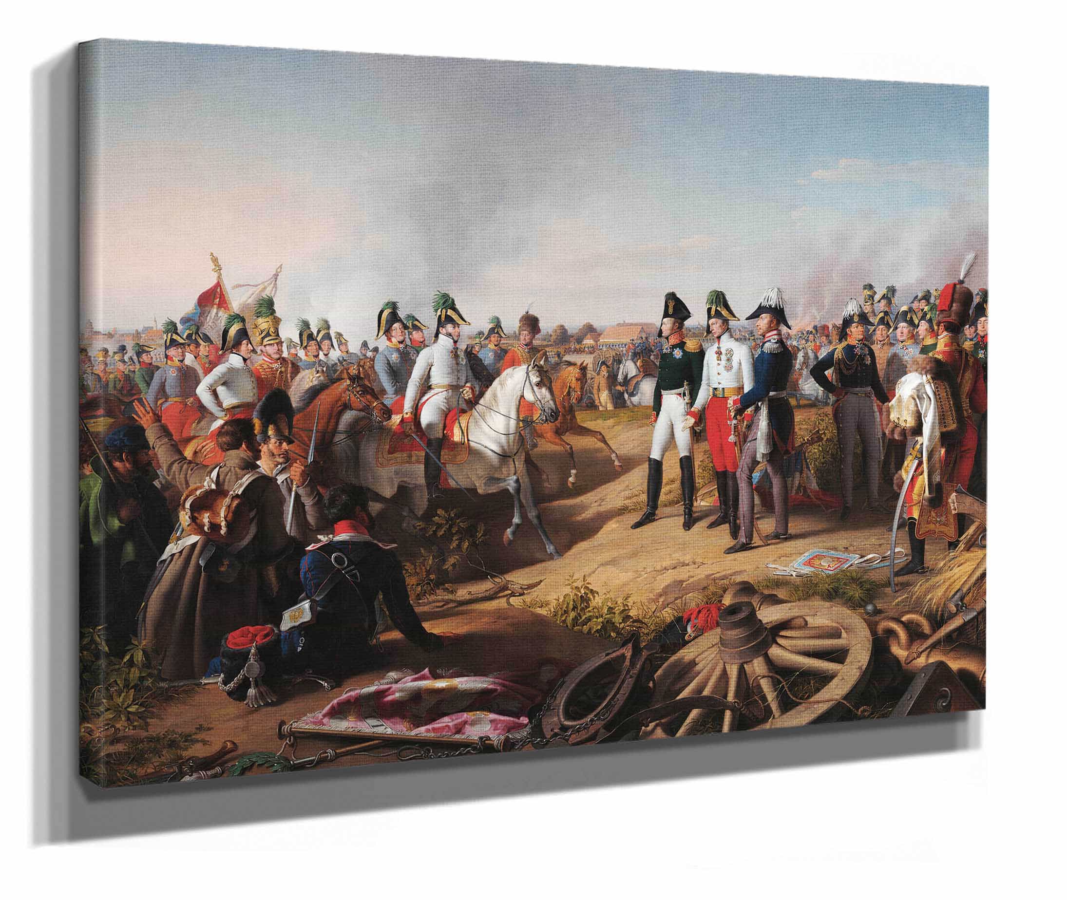 Declaration Of Victory After The Battle Of Leipzig On October by Johann Peter Krafft - Image 2