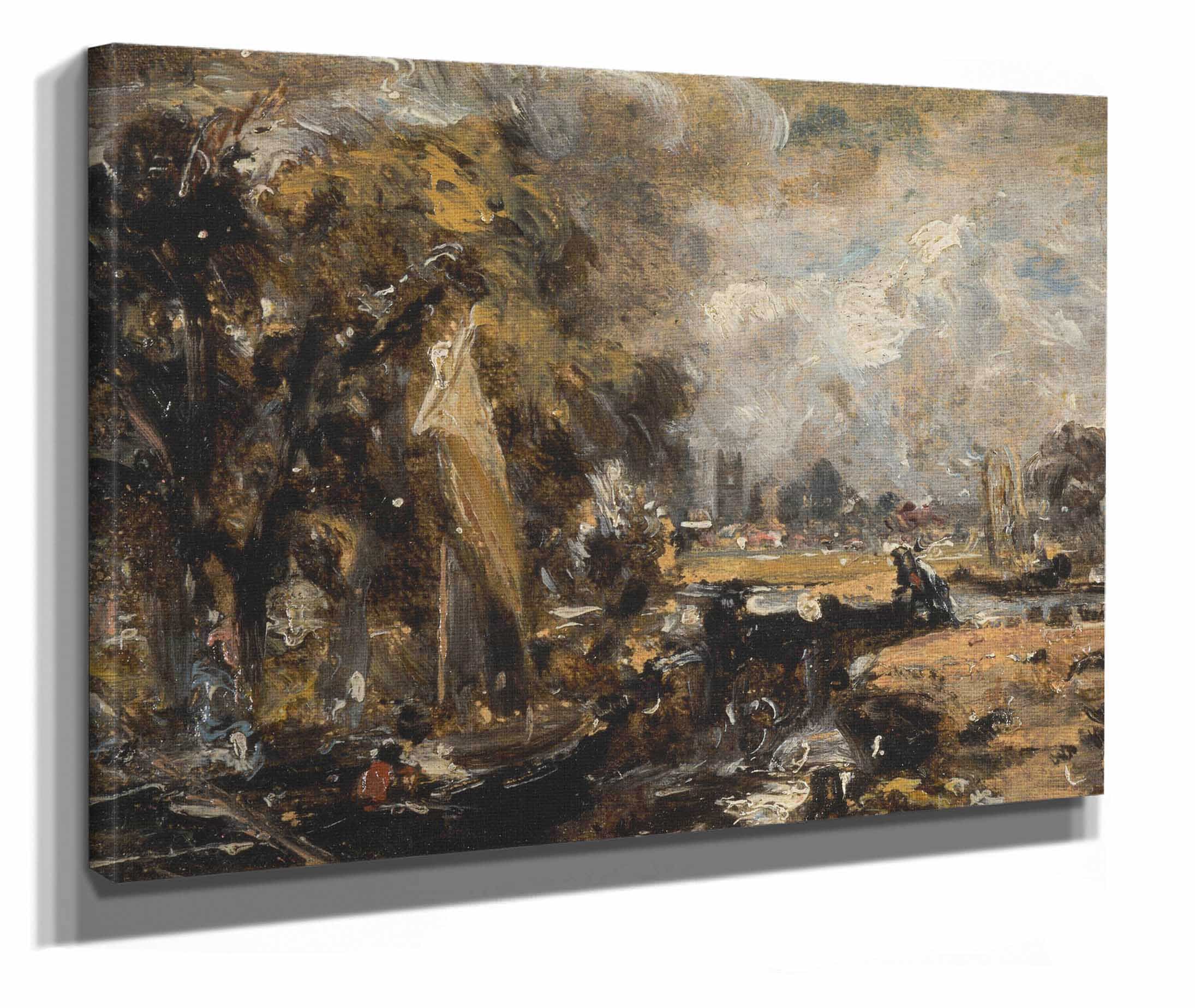 Dedham Lock by John Constable - Image 2