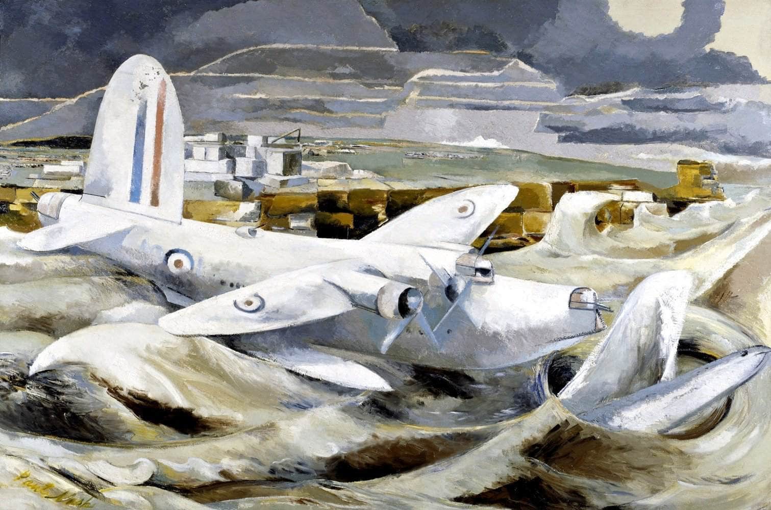 Defence Of Albion Painting Paul Nash Canvas Art - Image 5