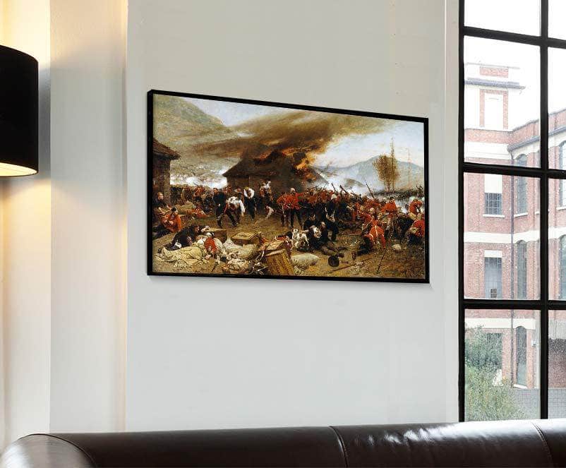 Defence Of Rorke's Drift Painting Alphonse Neuville Canvas Art - Image 4