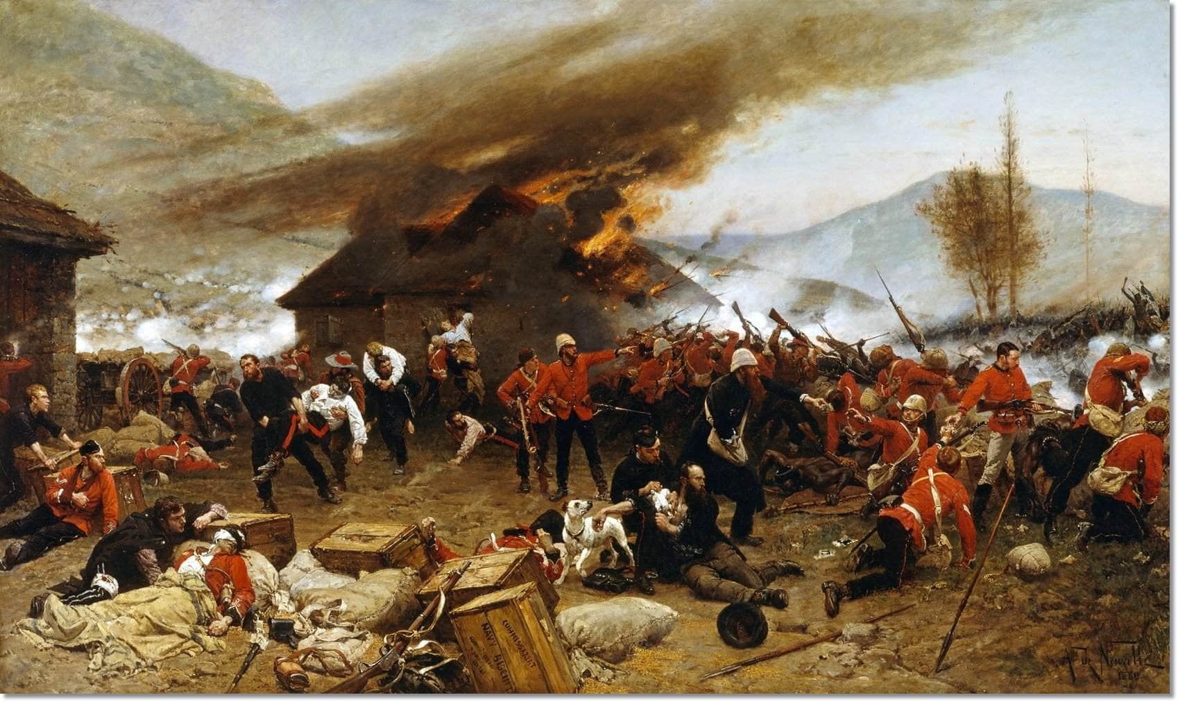 Defence Of Rorke's Drift Painting Alphonse Neuville Canvas Art - Image 5