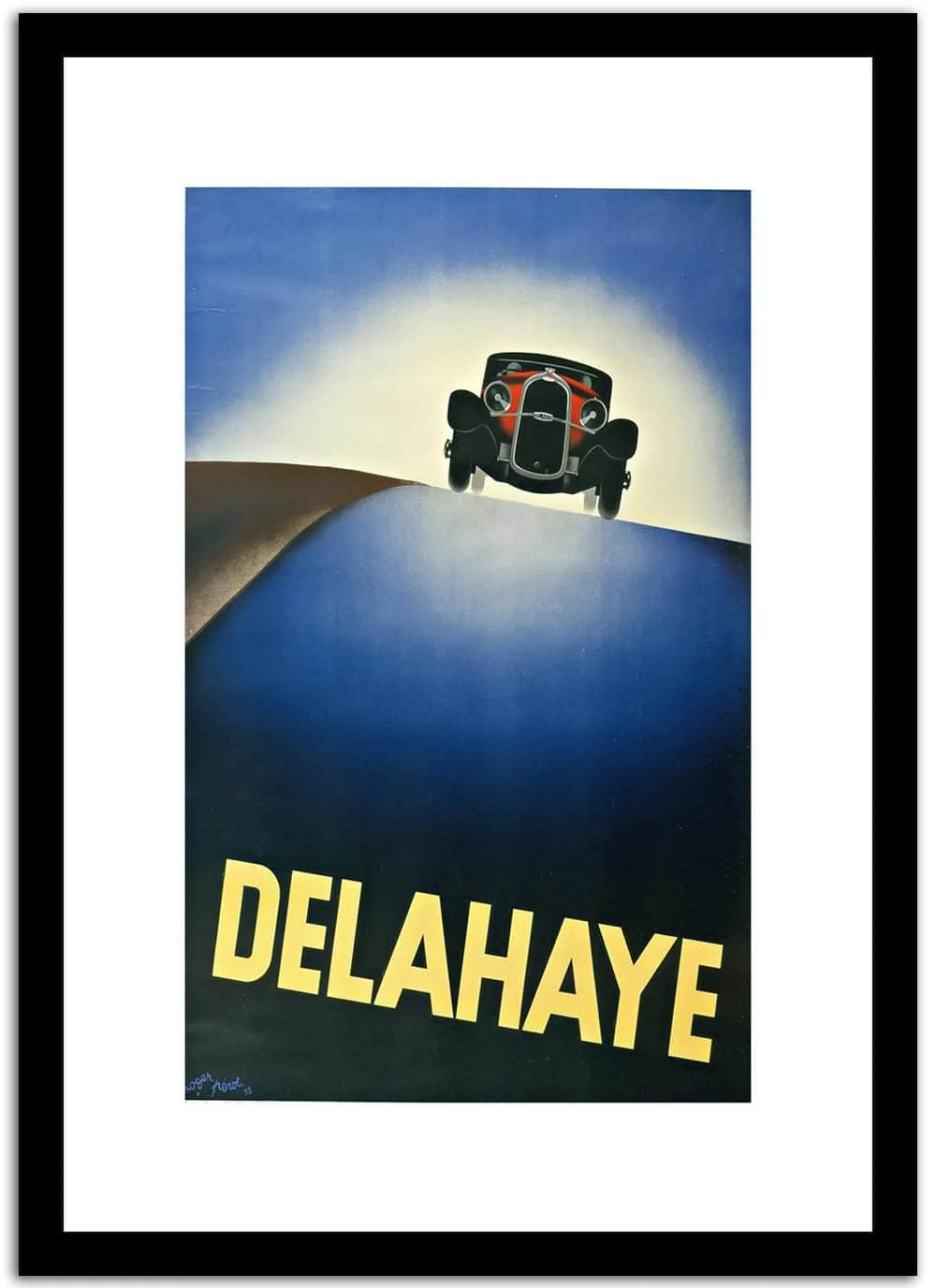 Delahaye Vintage Poster