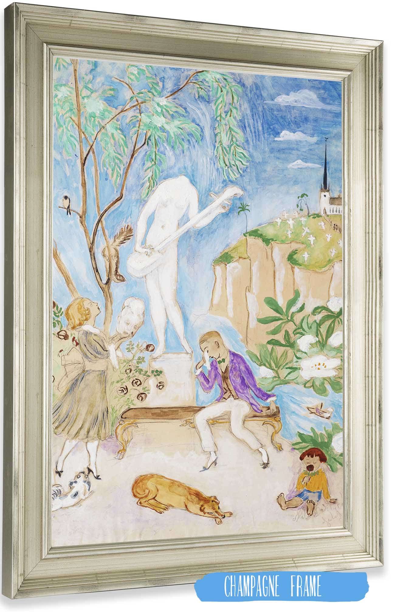 Den Sonderslagna Statyn Ii by Nils Dardel