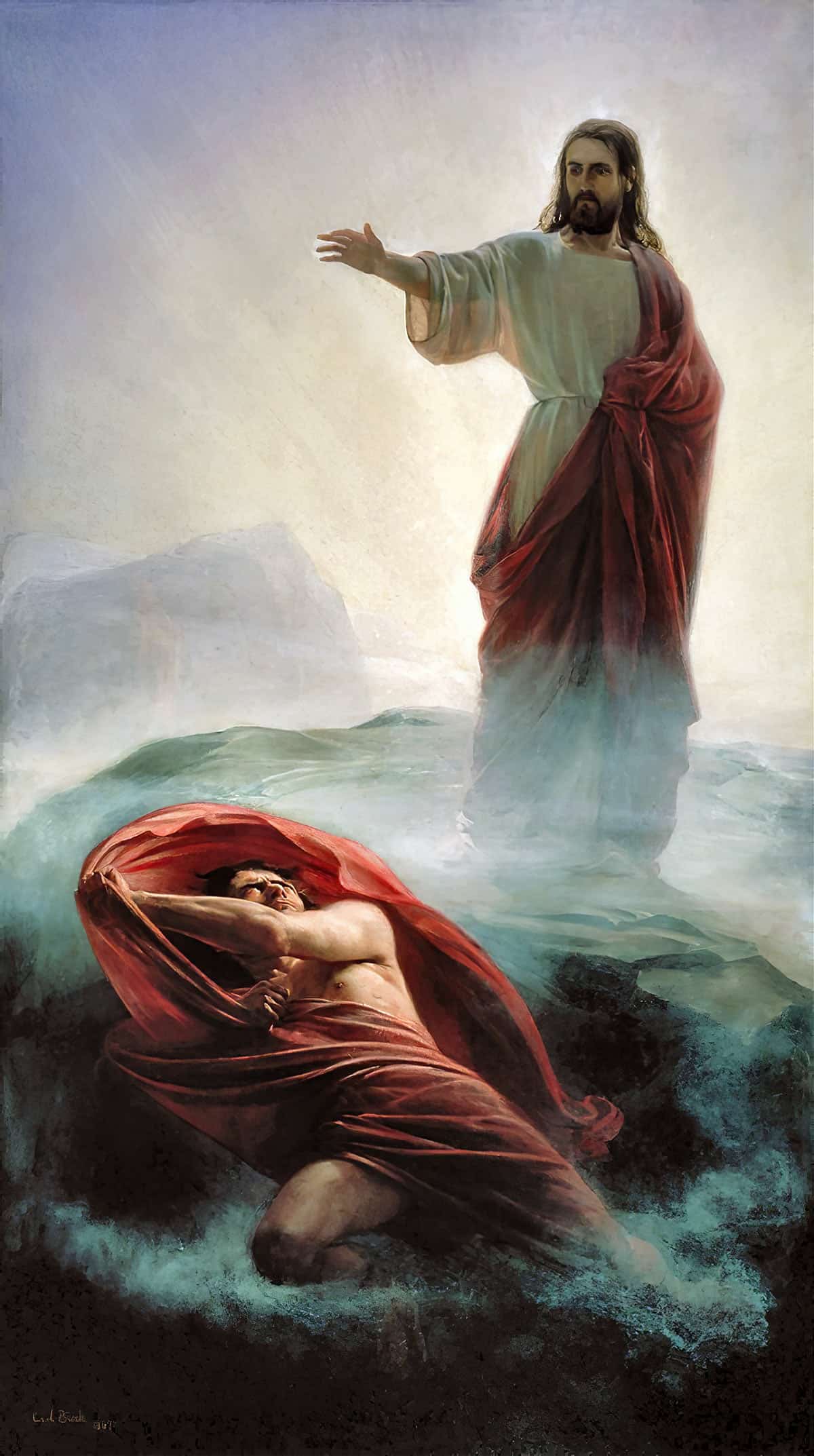 Denying Satan by Carl Bloch - Image 3