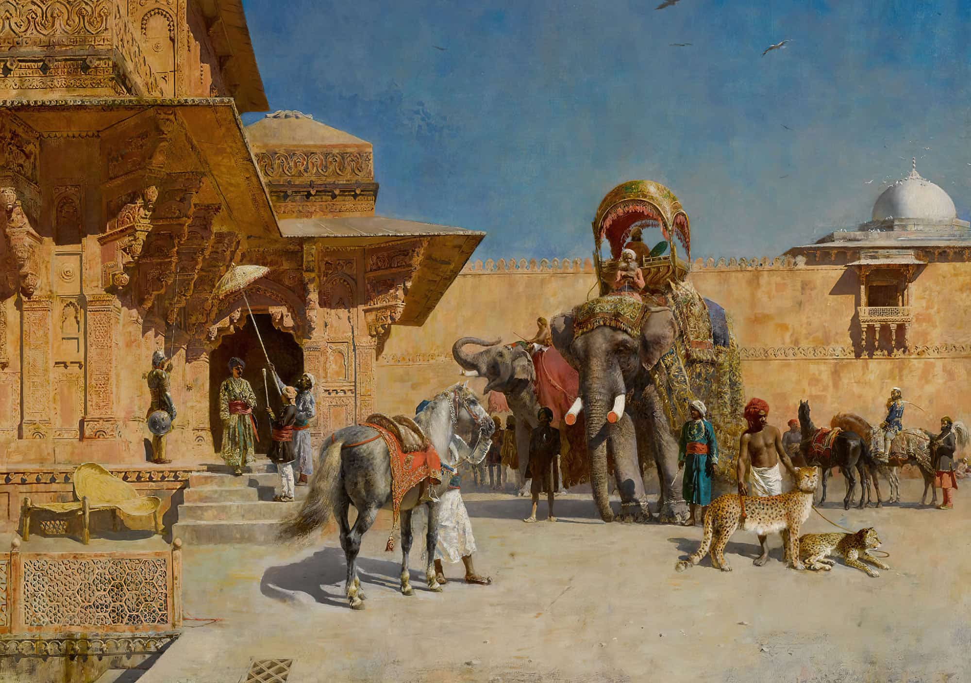 Departure For The Hunt by Edwin Lord Weeks - Image 2