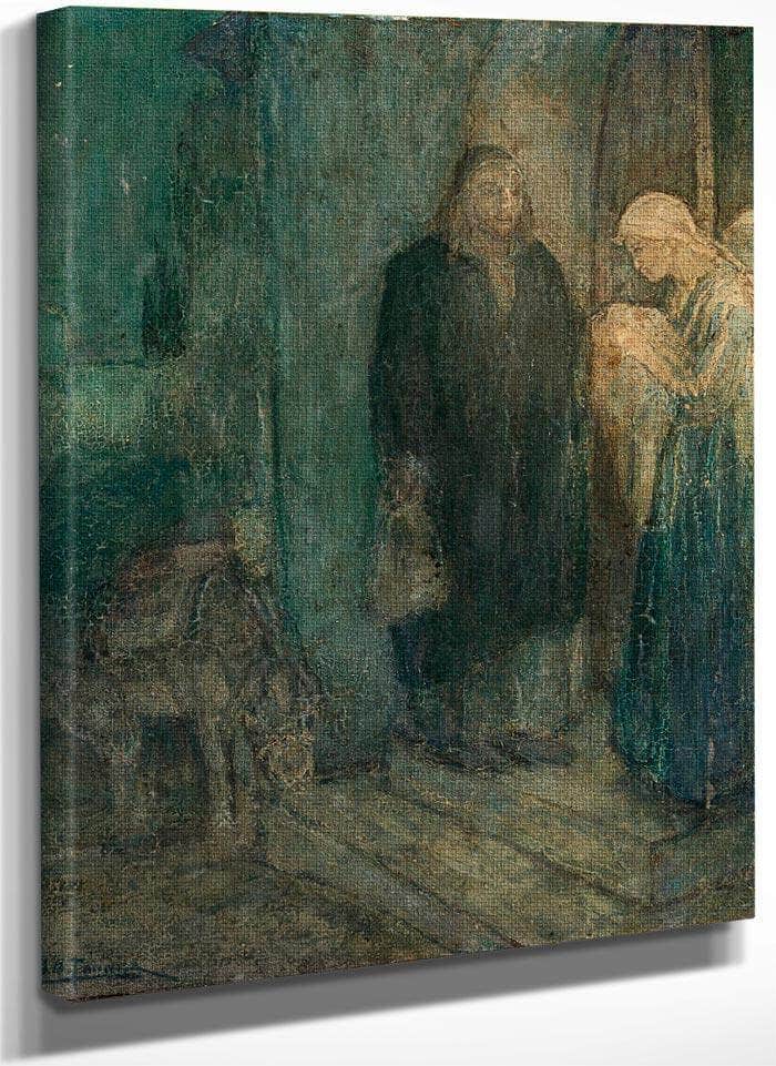 Departure Into Egypt (At The Inn) By Henry Ossawa Tanner