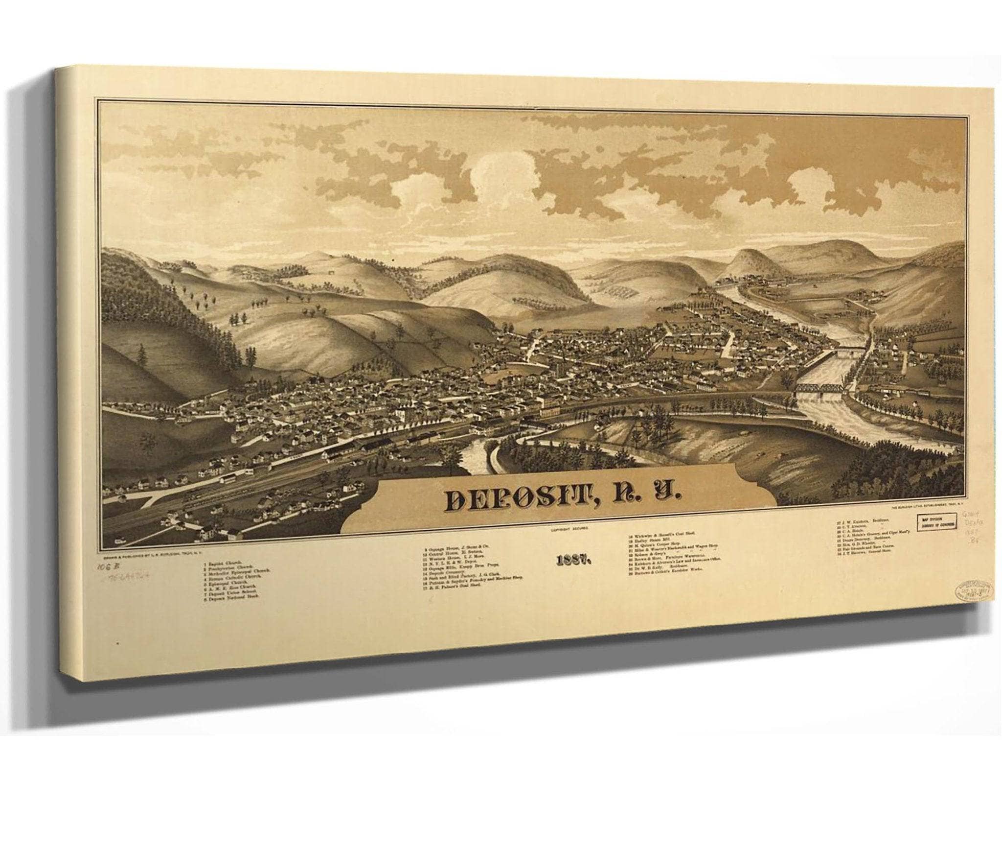 Deposit Ny 1887 State Of New York