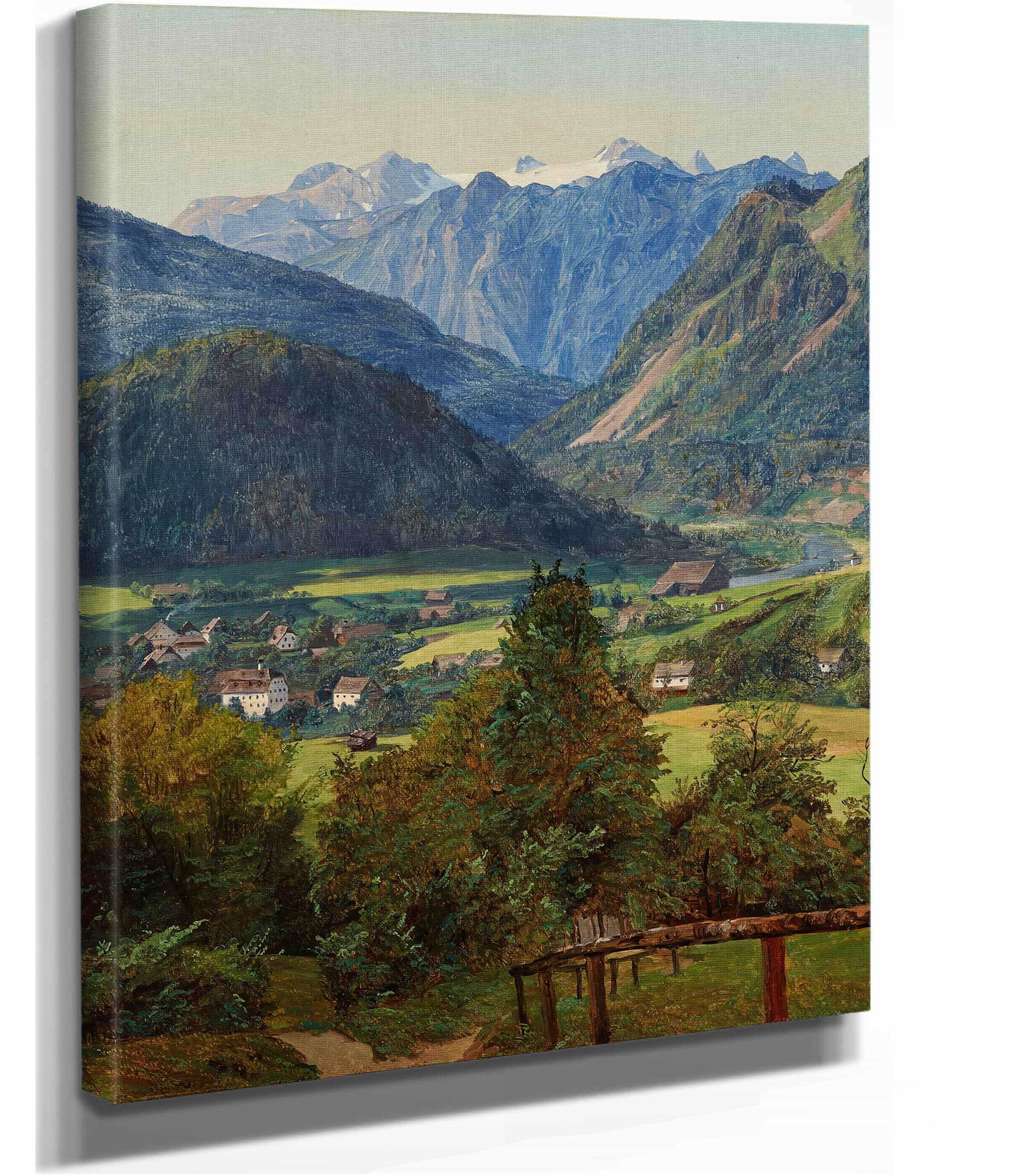 Der Dachstein Vom Sophien Doppelblick Bei Ischl by Ferdinand Georg Waldmuller - Image 2