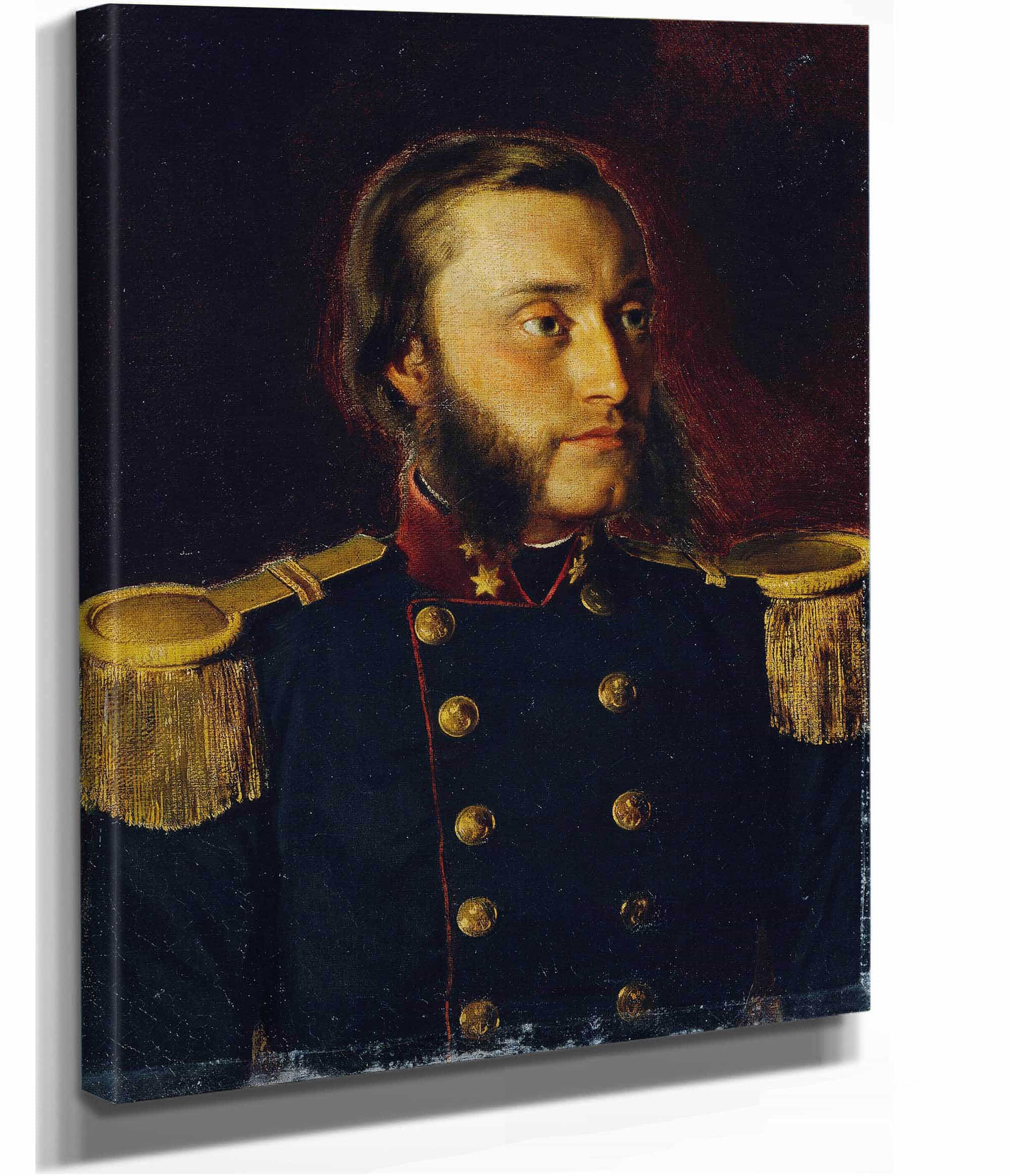 Der Schiffsbau Ingenieur Josef Von Romako Als Oberleutnant by Anton Romako - Image 2