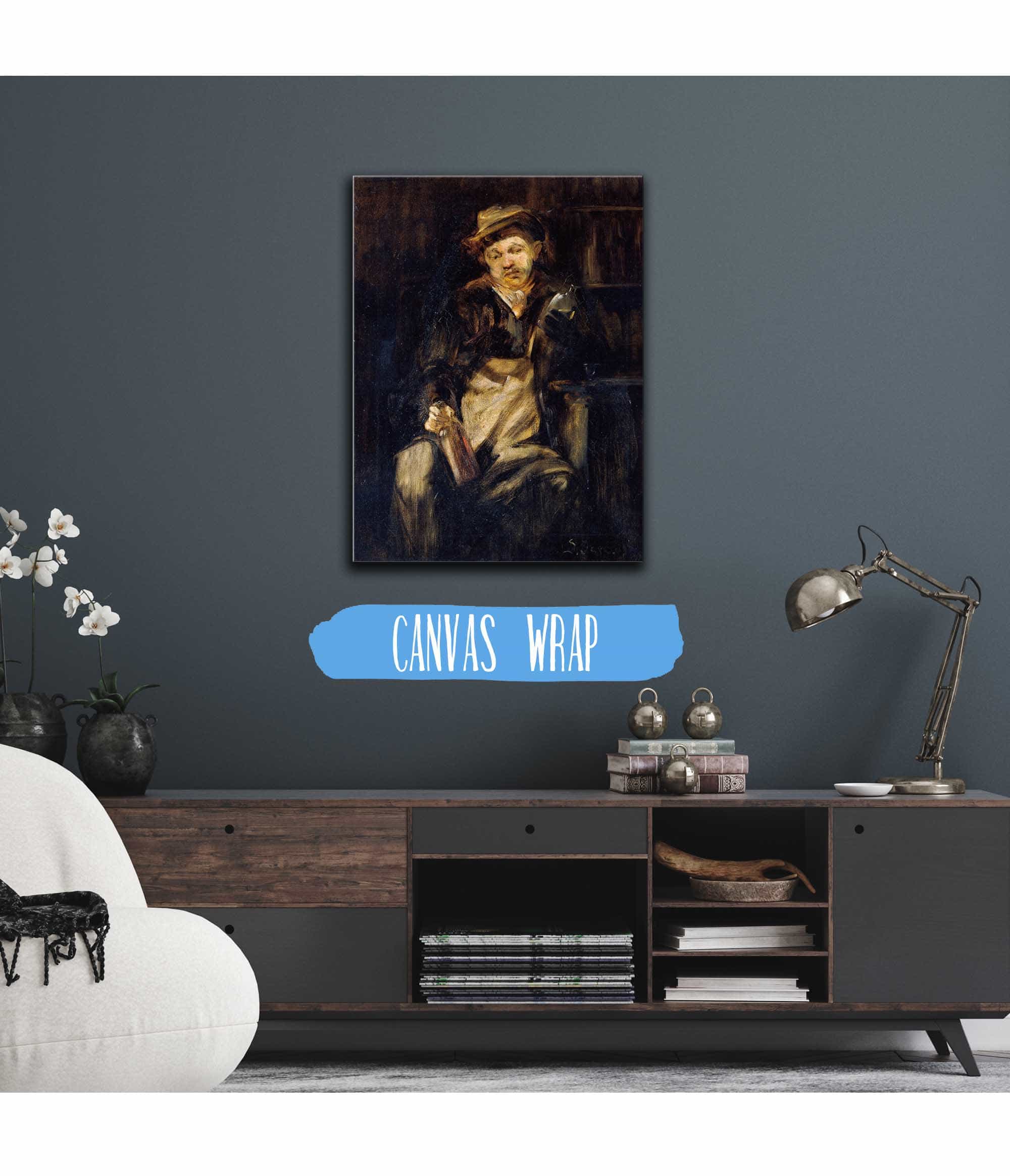 Der Trinker by Jozef Israels - Image 3