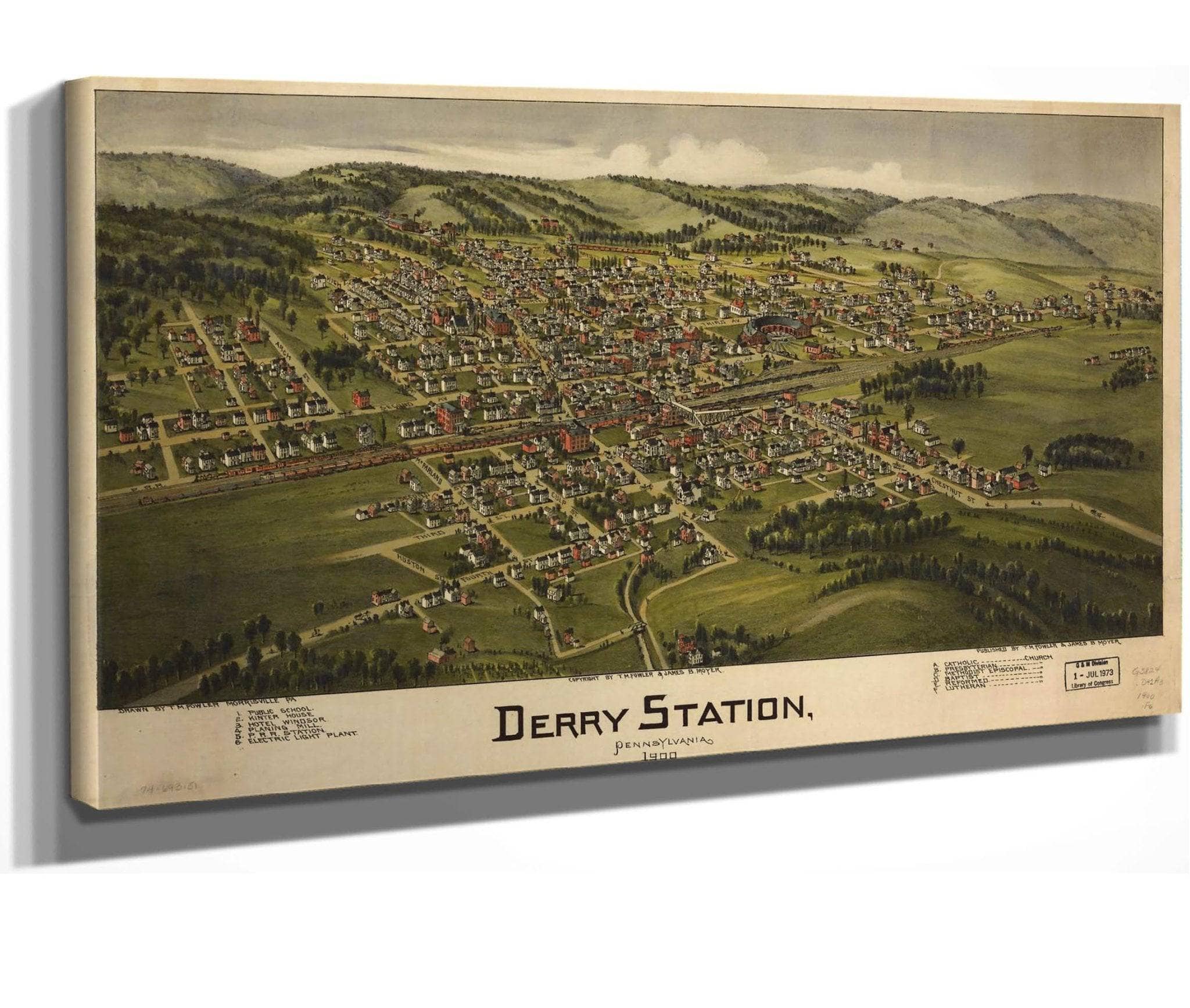 Derry Station Pennsylvania 1900 State Of Pennsylvania