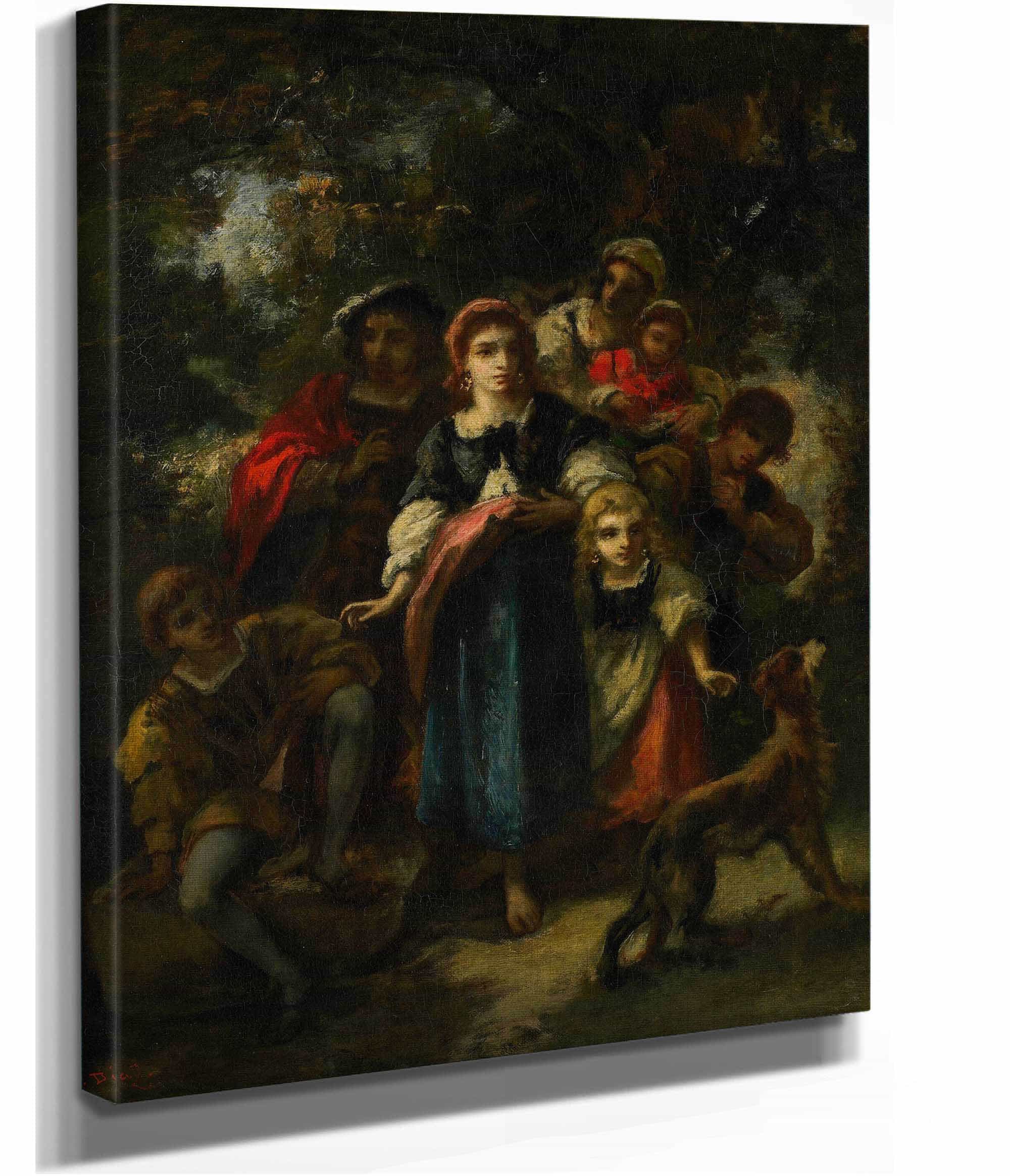 Descent Of The Bohemians by Narcisse Virgile Diaz De La Pena - Image 2