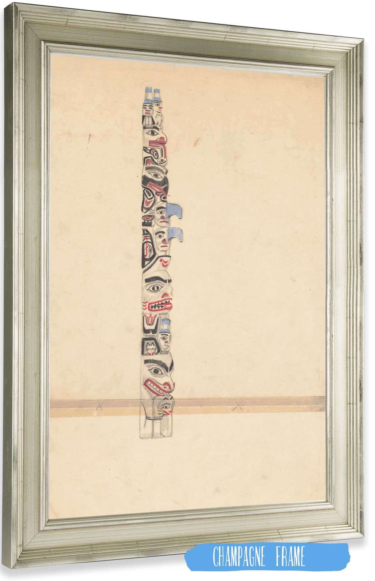 Design For Totem Pole by Winold Reiss