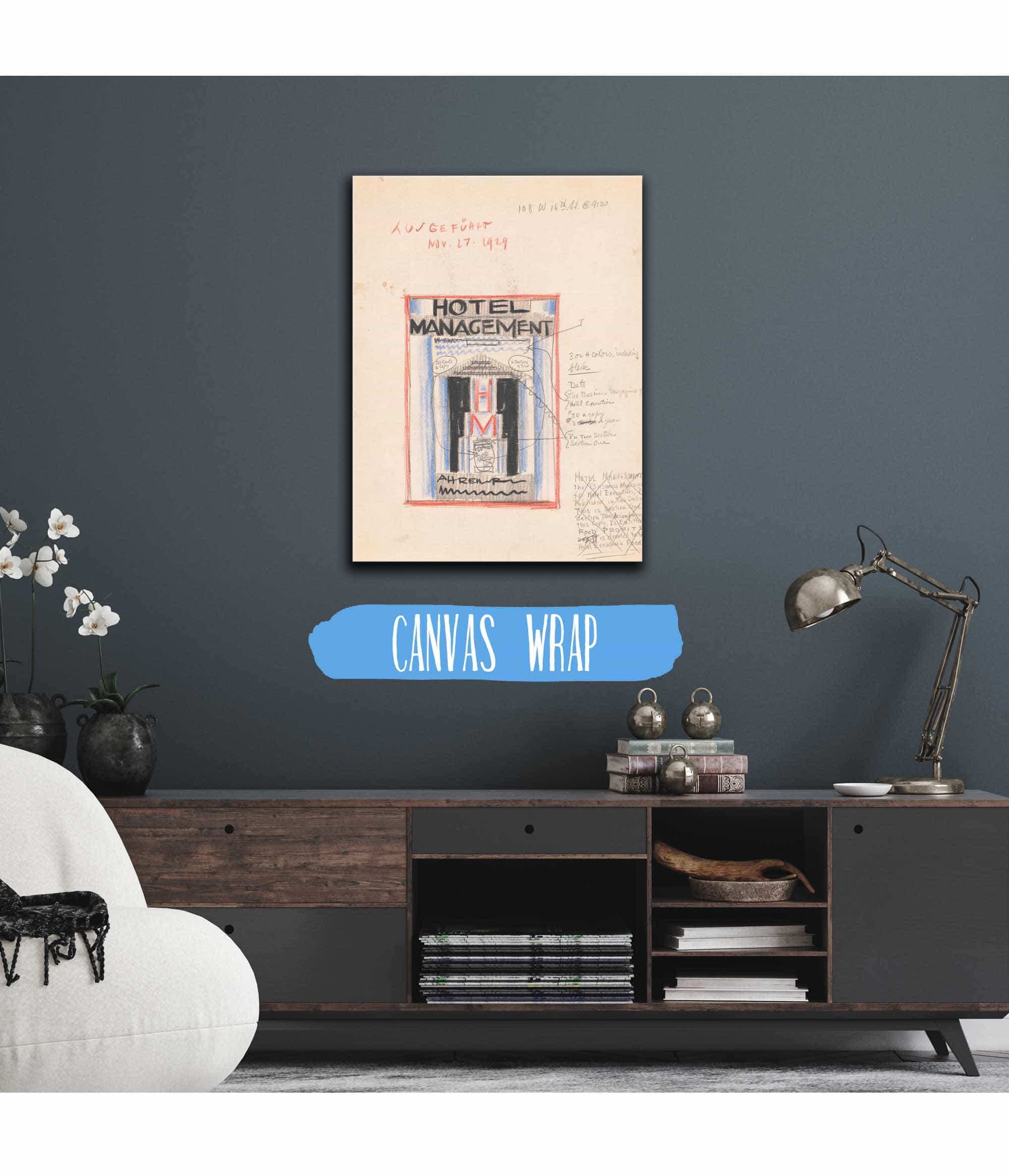 Designs For Cover Of Hotel Management Magazine by Winold Reiss - Image 3