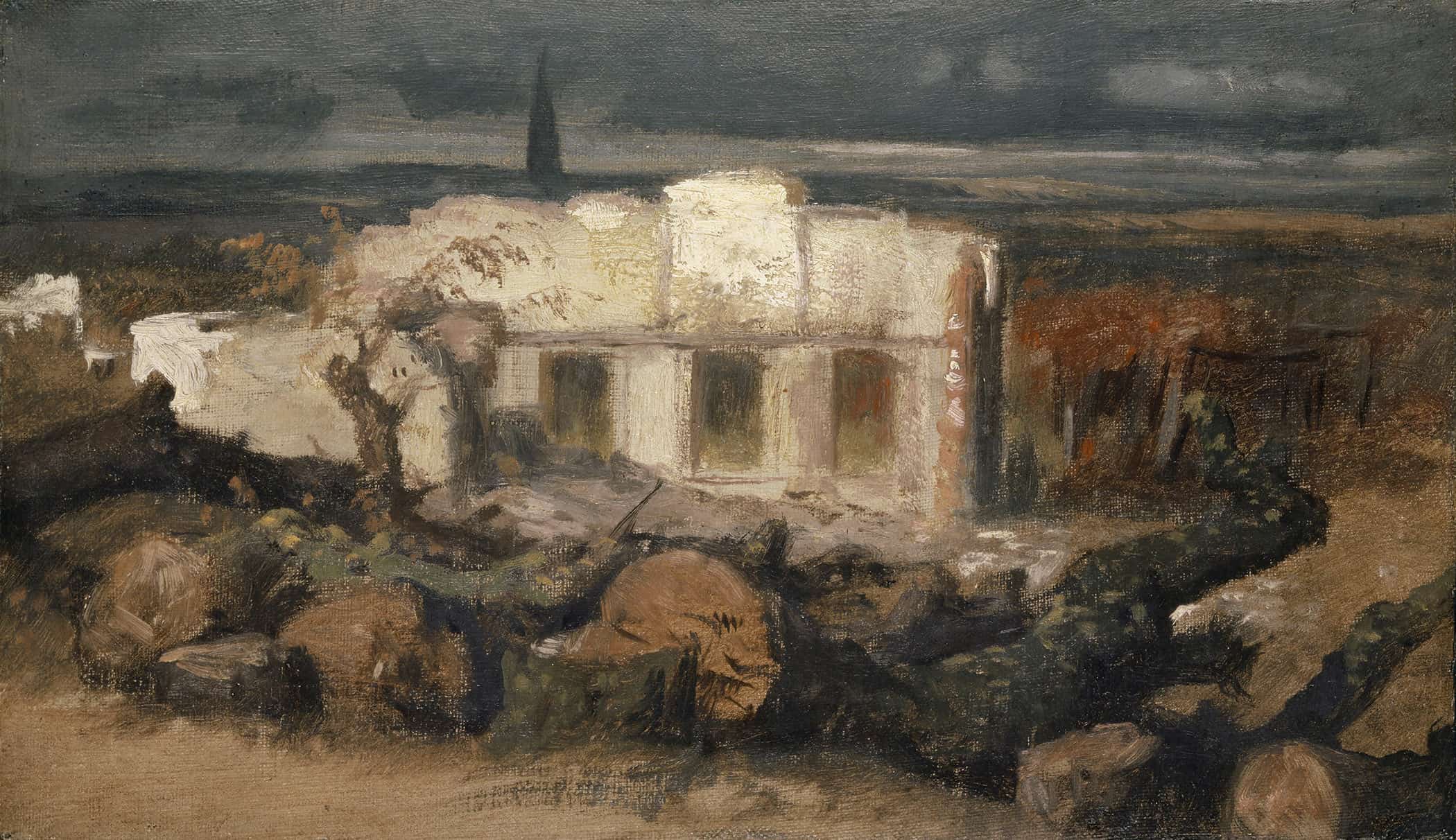 Destroyed House Near Kehl by Arnold Bocklin - Image 2