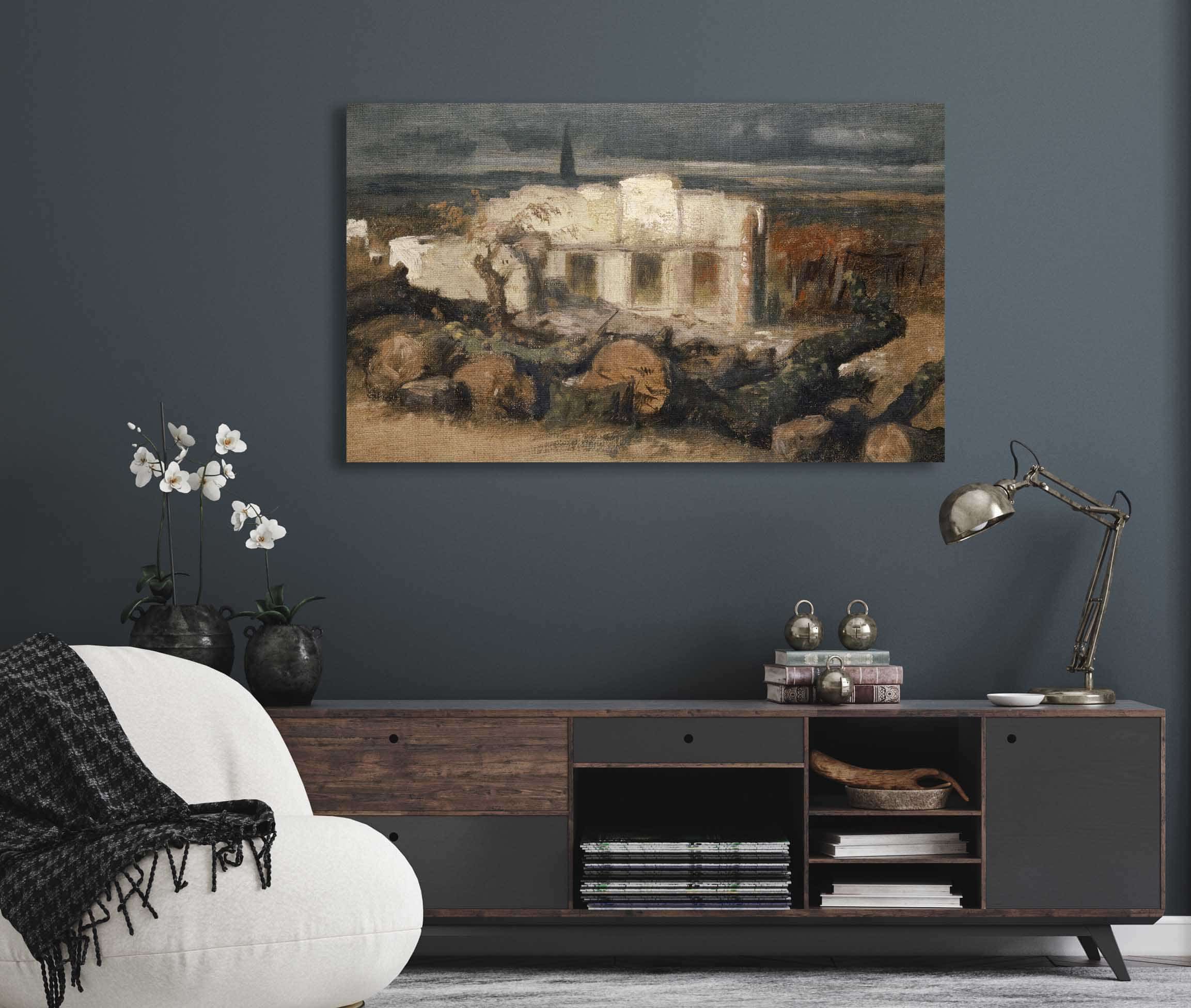 Destroyed House Near Kehl by Arnold Bocklin - Image 5