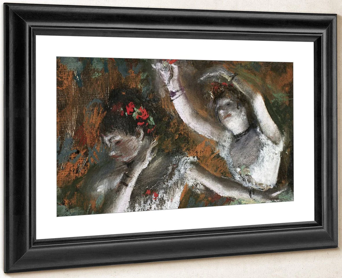 Detail Of Ballerinas From The Rehearsal By Edgar Degas - Image 4