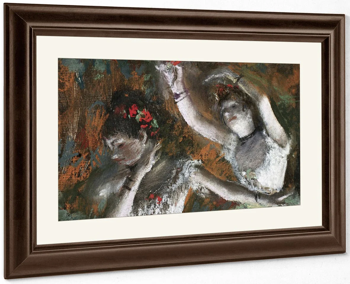 Detail Of Ballerinas From The Rehearsal By Edgar Degas - Image 5