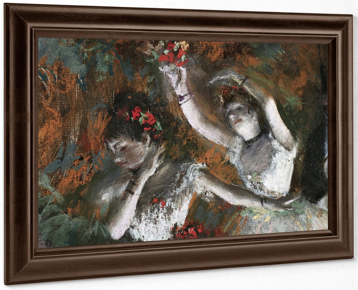 Detail Of Ballerinas From The Rehearsal By Edgar Degas - Image 6