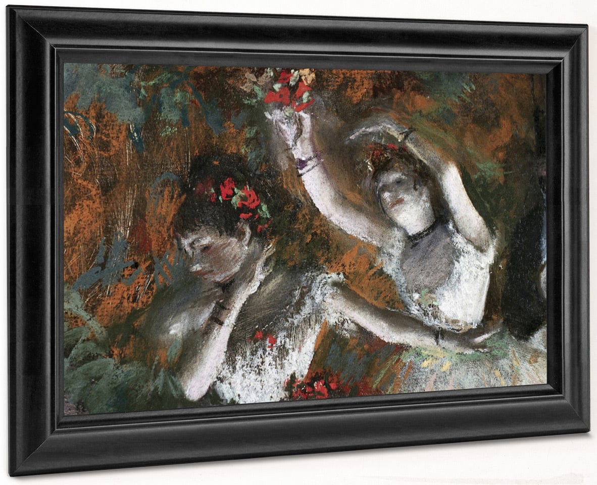 Detail Of Ballerinas From The Rehearsal By Edgar Degas - Image 8