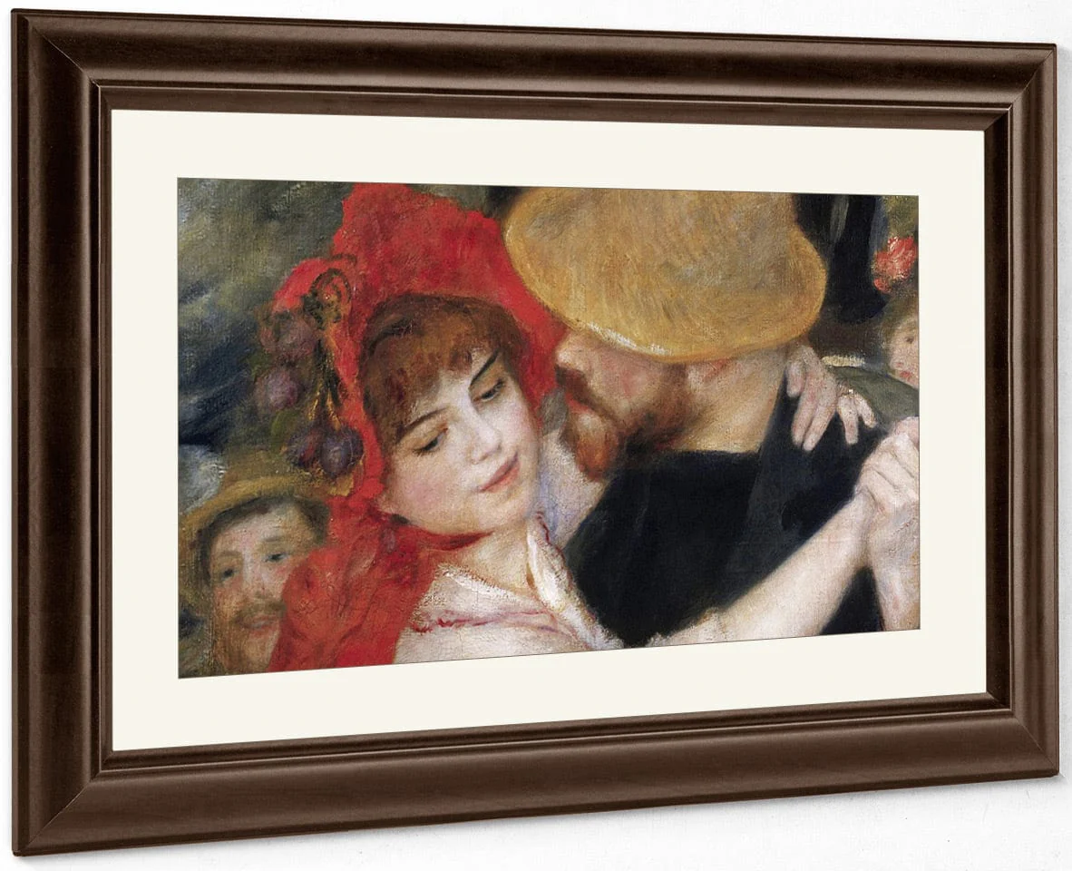 Detail Of Dancing Couple From Le Bal A Bougival By Pierre Auguste Renoir - Image 5