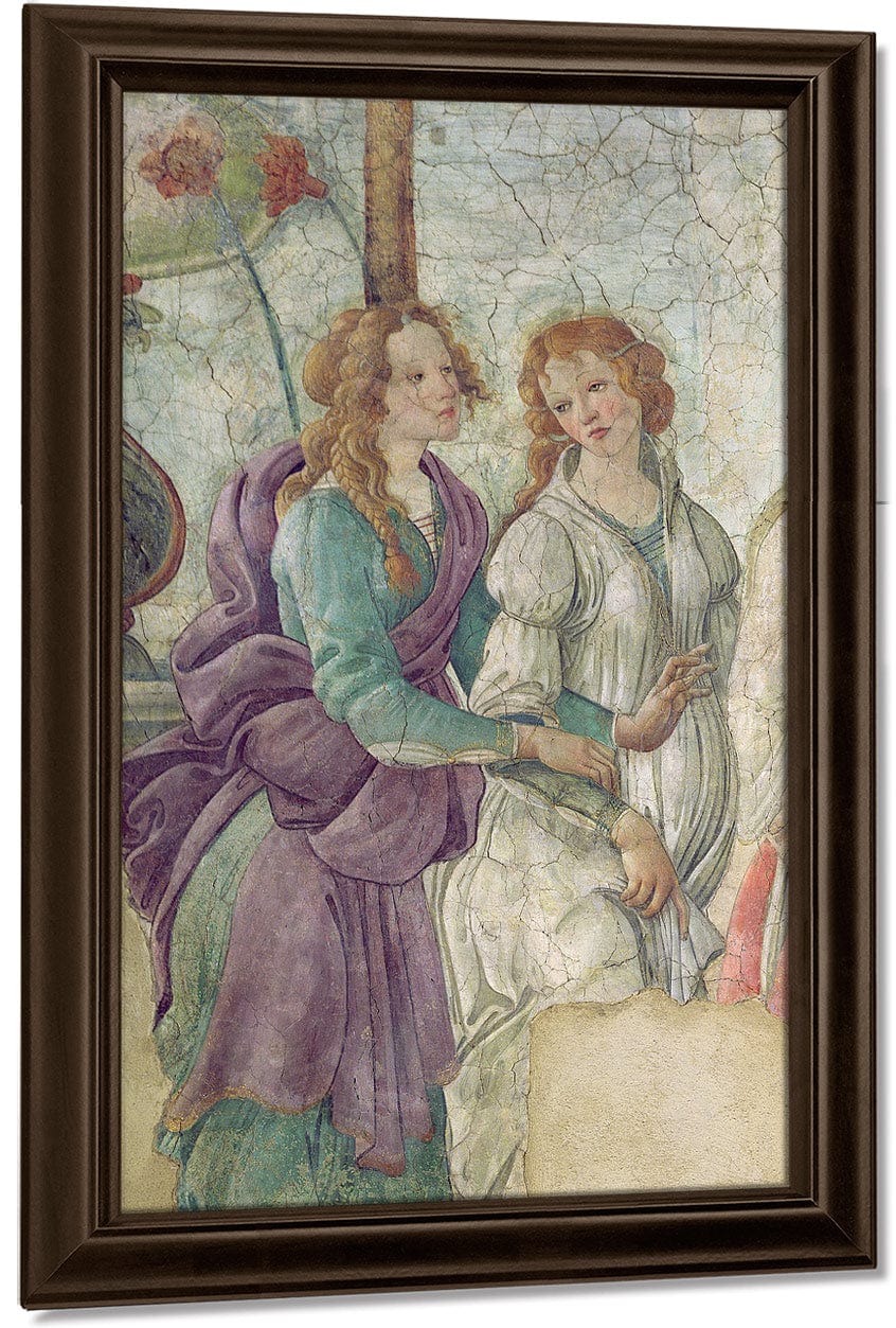 Detail Of Venus And The Graces Offering Gifts To A Young Girl By Sandro Botticelli - Image 5