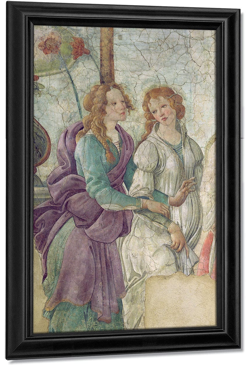 Detail Of Venus And The Graces Offering Gifts To A Young Girl By Sandro Botticelli - Image 7