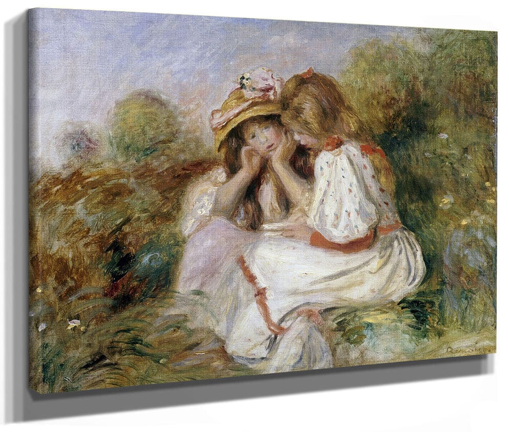 Deux Fillettes By Pierre Auguste Renoir