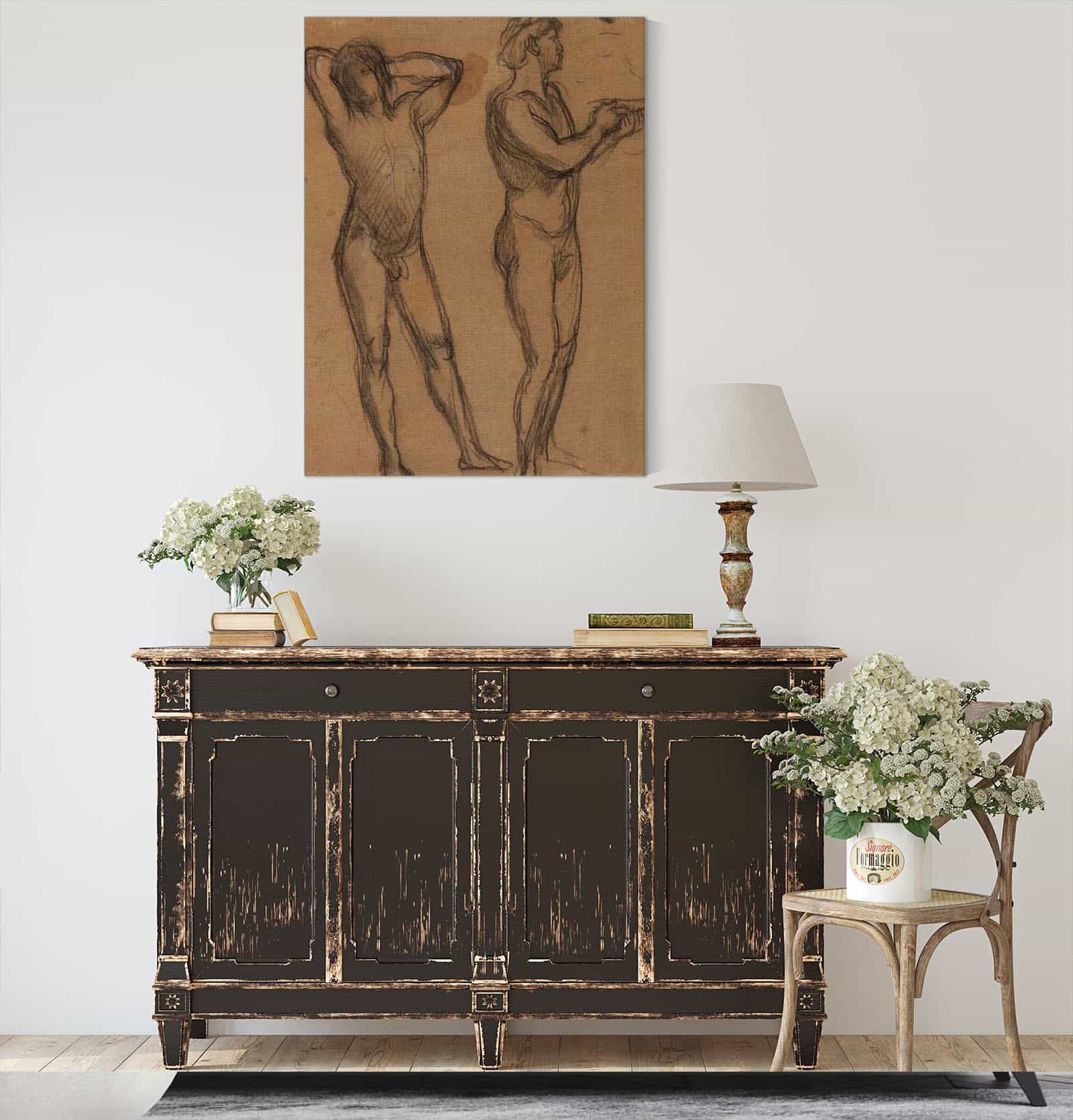 Deux Hommes Nus by Pierre Puvis De Chavannes - Image 4