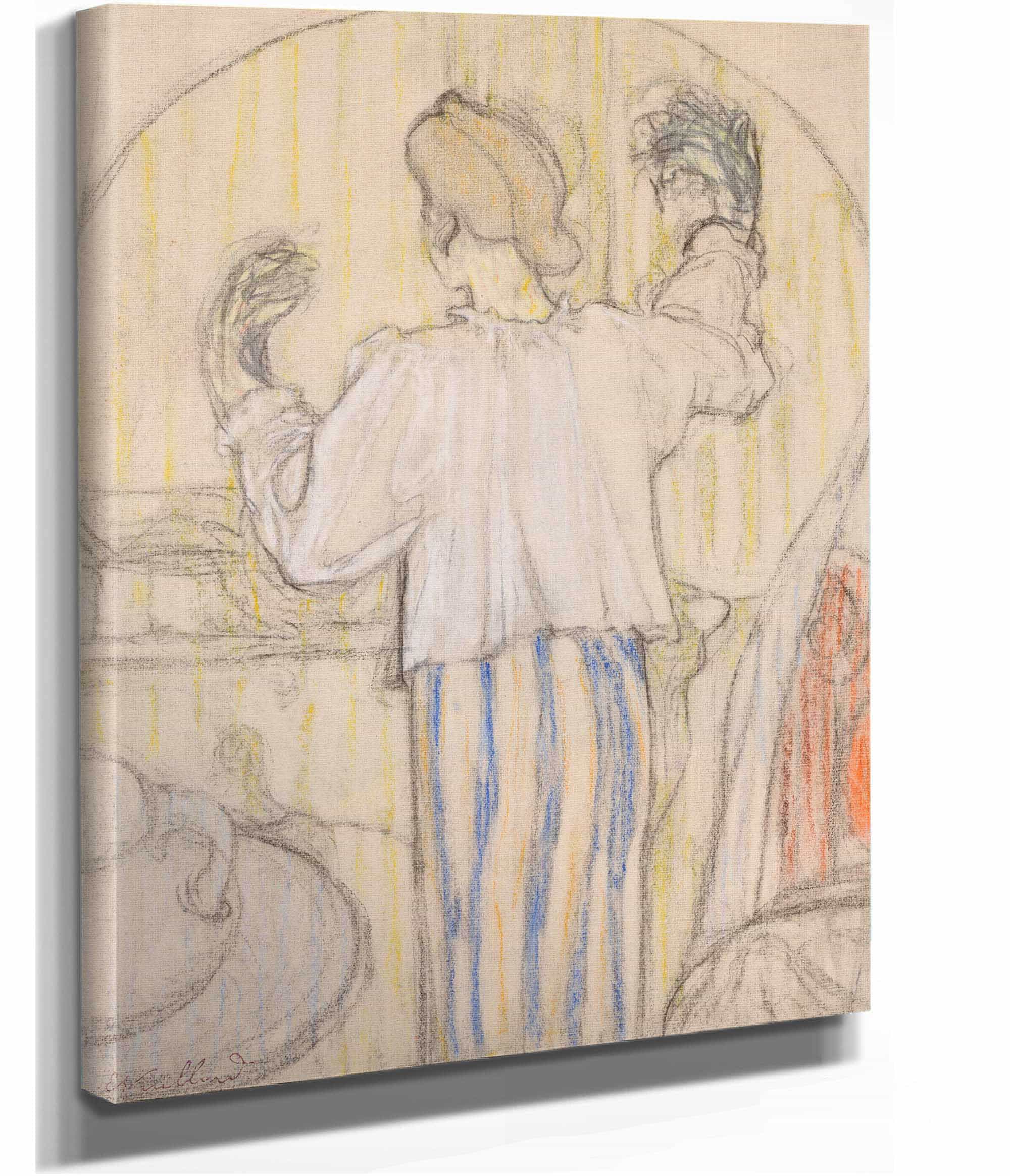 Devant Le Miroir Recto by Edouard Vuillard - Image 2