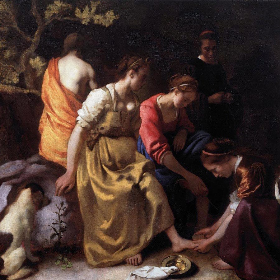 Diana And Her Companions 1654 By Johannes Vermeer - Image 5