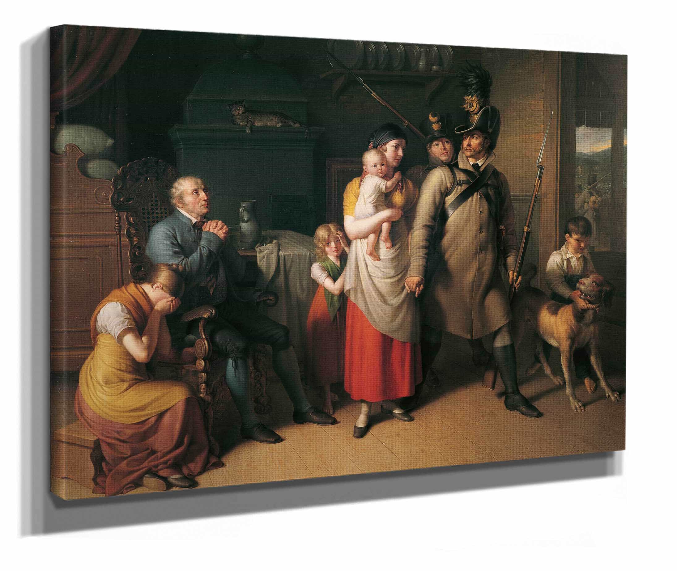 Die Heimkehr Des Landwehrmannes by Johann Peter Krafft - Image 3