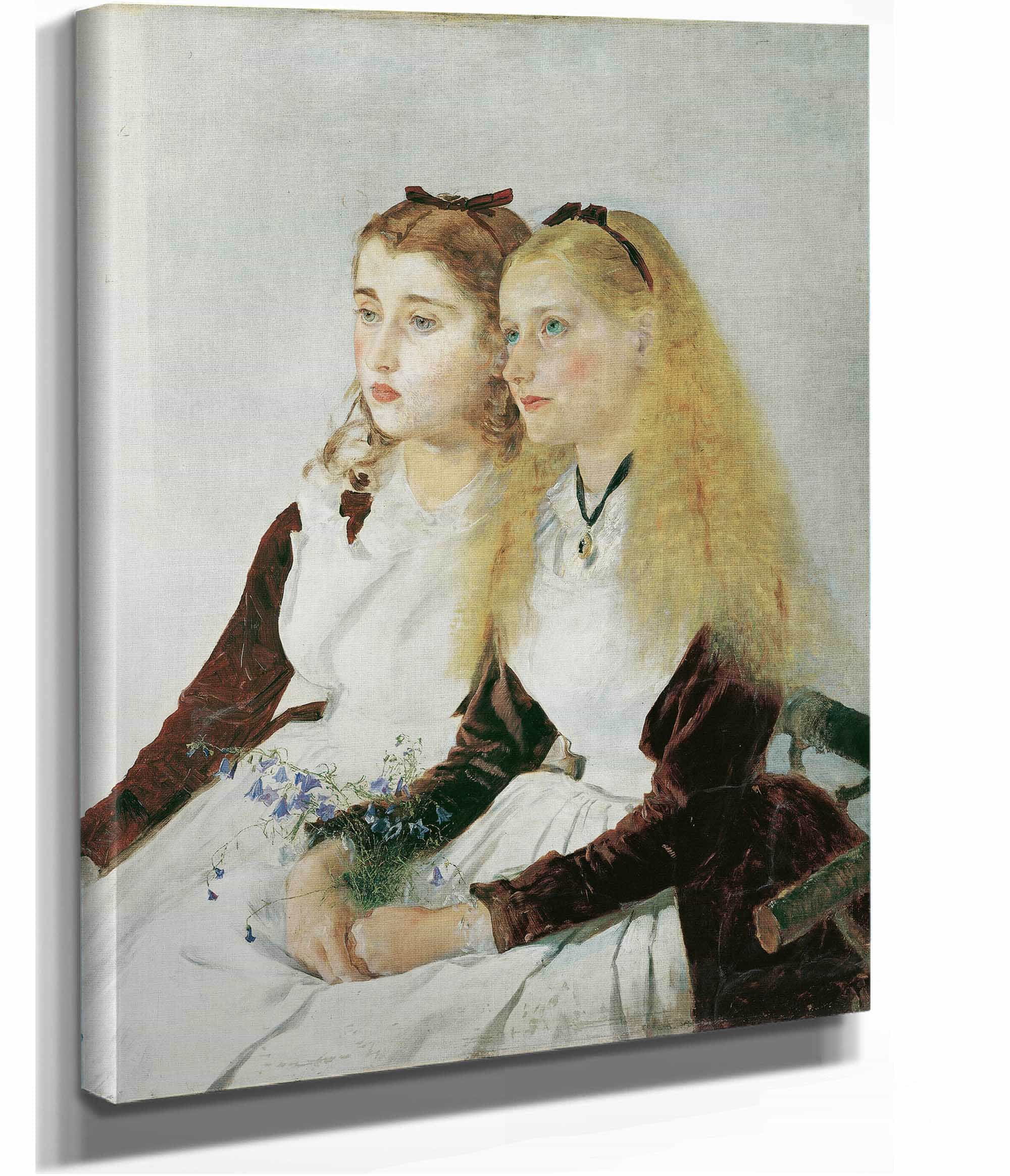 Die Nichten Des Kunstlers Elisabeth Und Maja by Anton Romako - Image 2