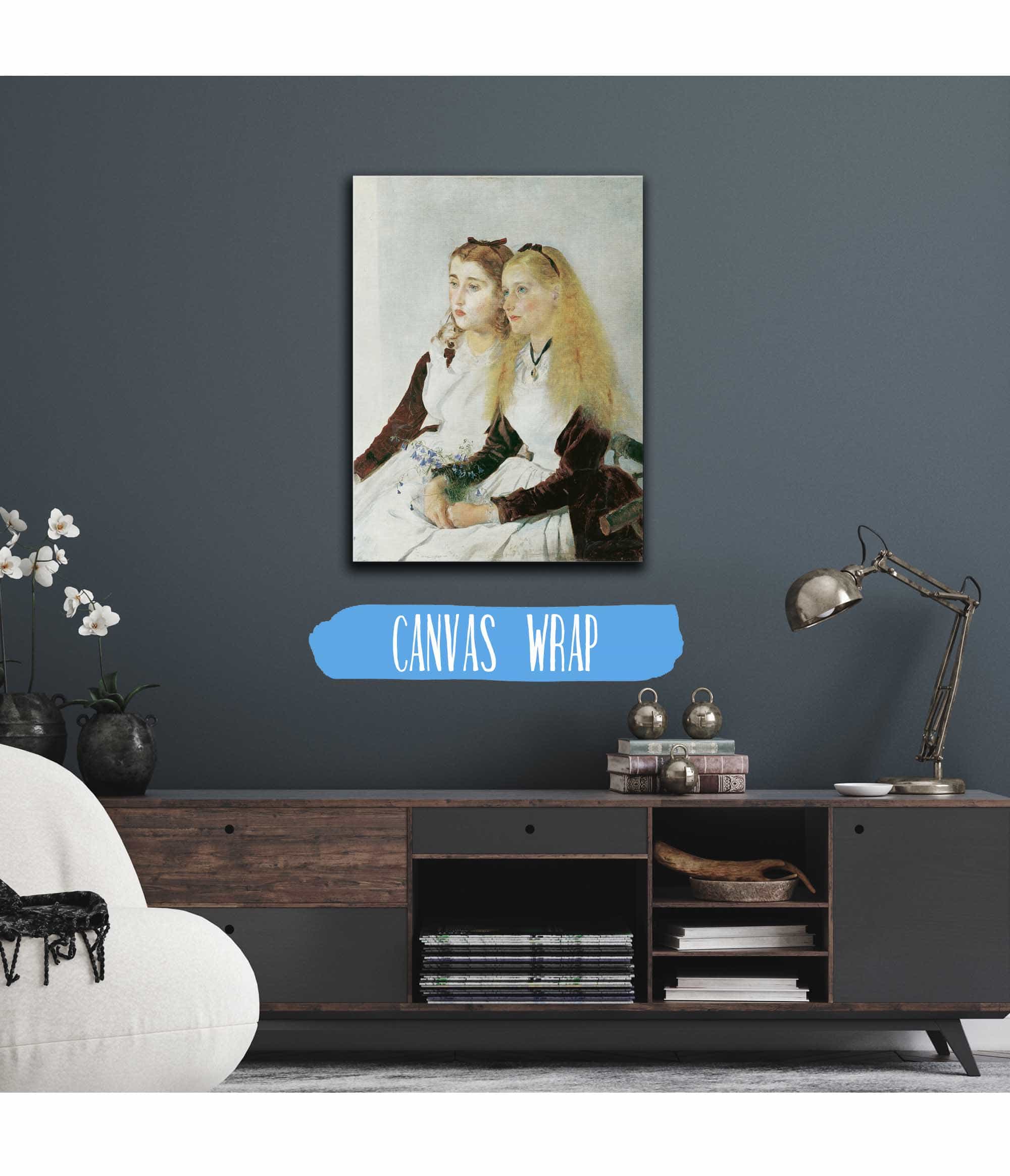 Die Nichten Des Kunstlers Elisabeth Und Maja by Anton Romako - Image 3