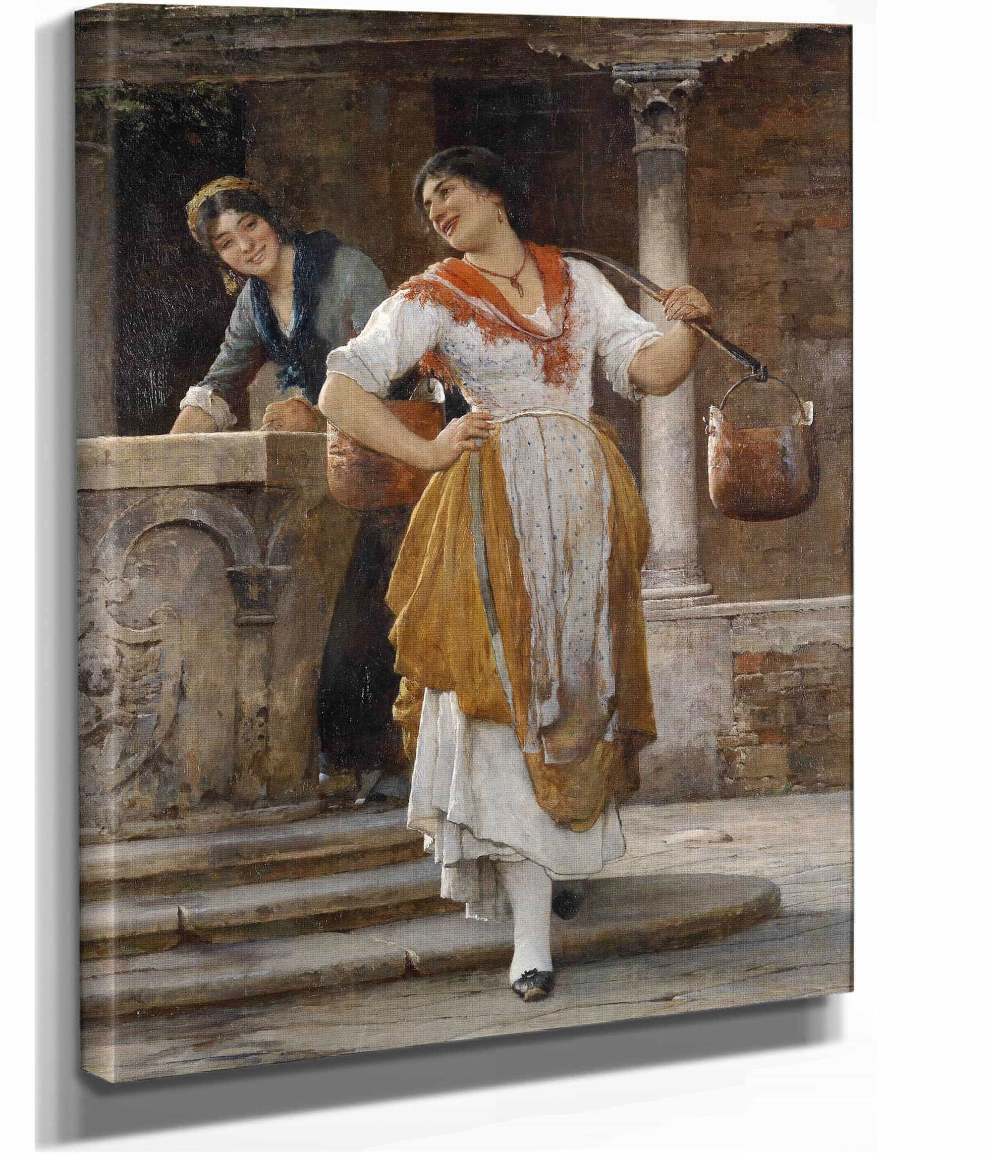 Die Wassertragerin by Eugen Von Blaas - Image 2