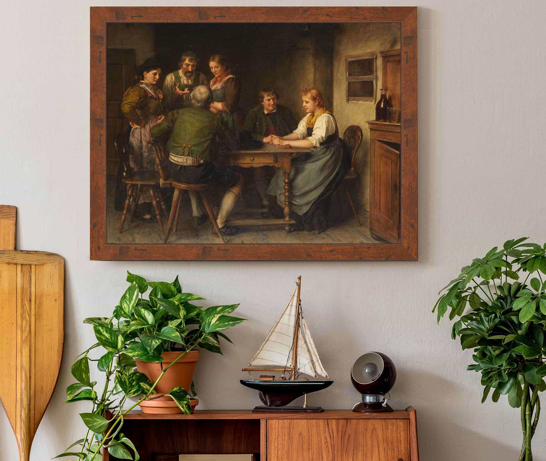 Die Werbung by Franz Von Defregger - Image 3
