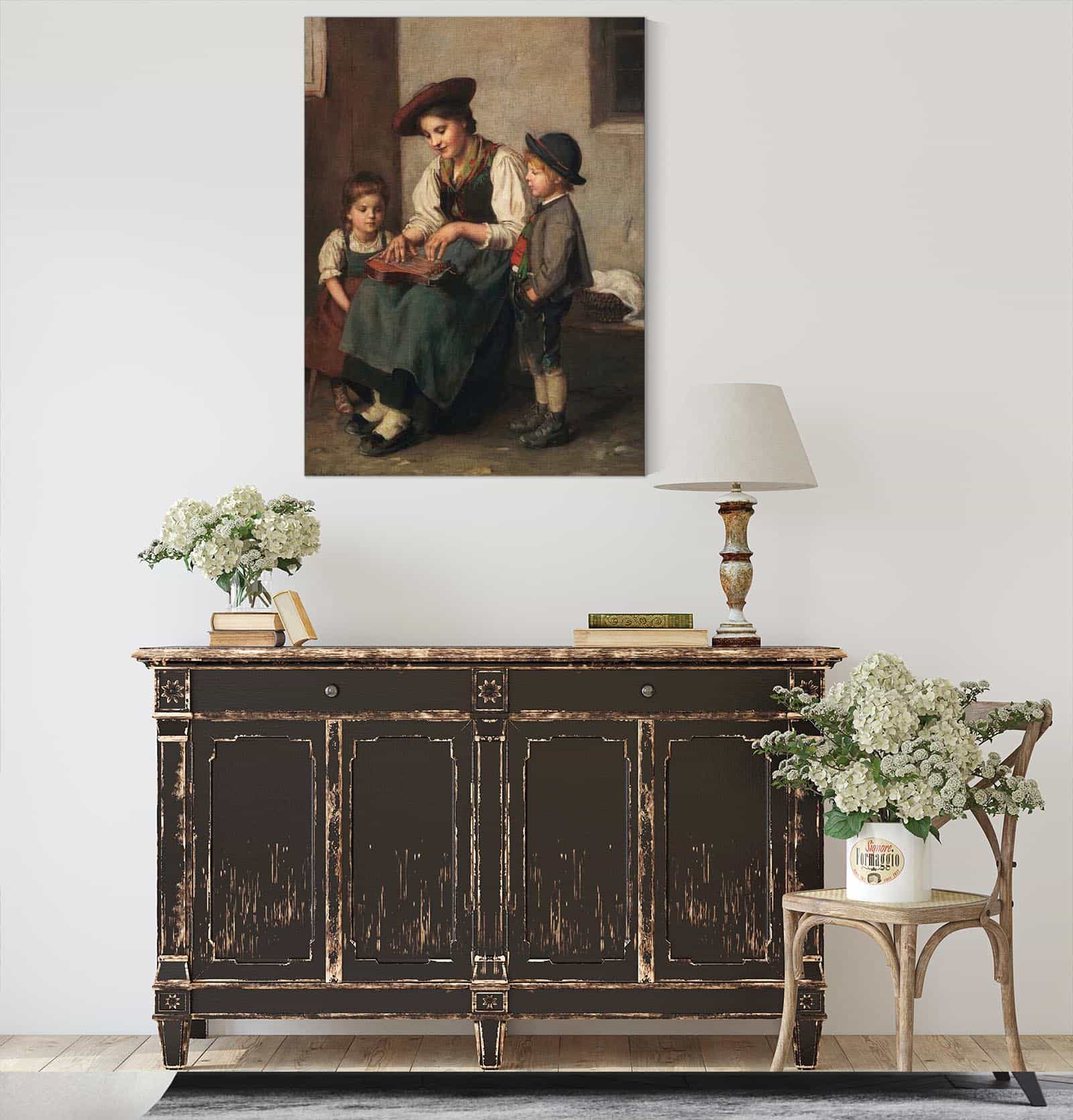Die Zitherspielerin by Franz Von Defregger - Image 4