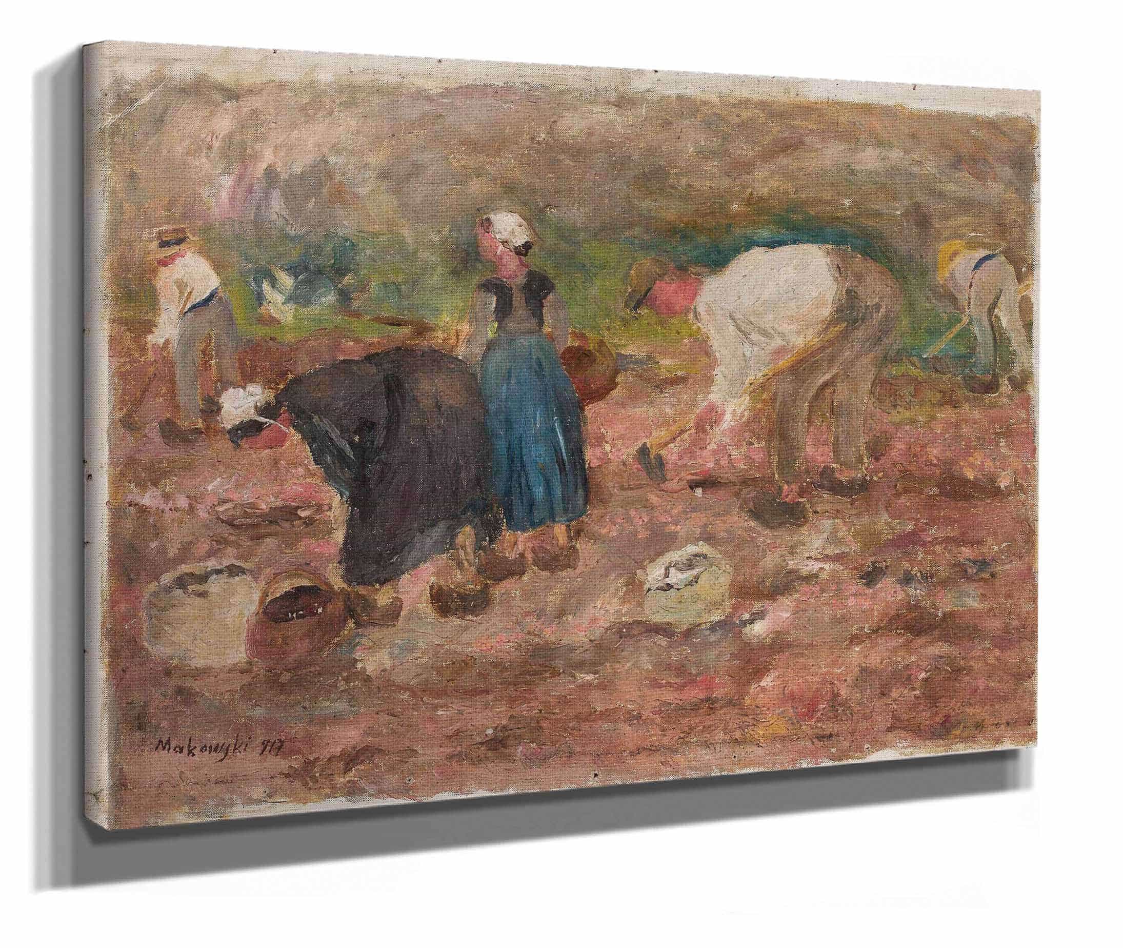 Digging Potatoes by Tadeusz Makowski - Image 2