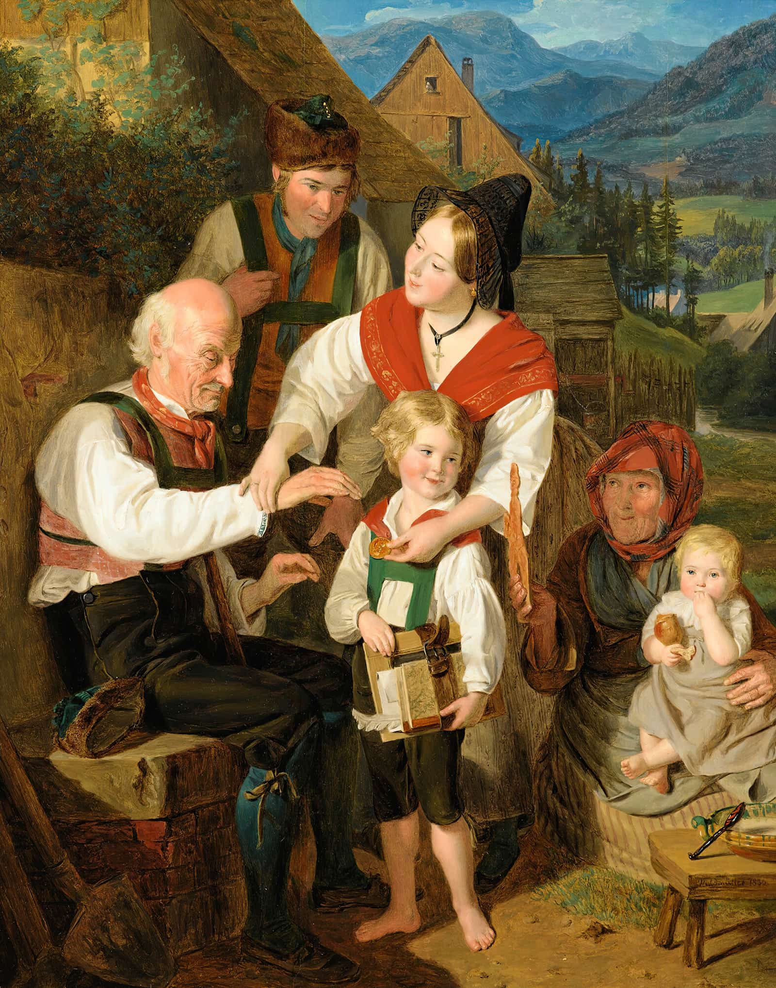 Diligence Rewarded by Ferdinand Georg Waldmuller