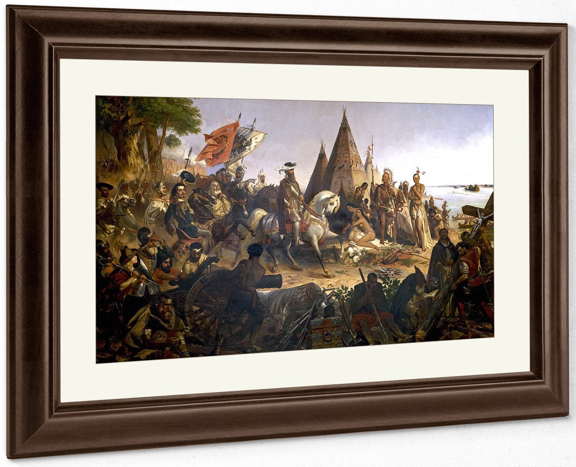 Discovery Of The Mississippi By De Soto By William Henry Powell - Image 3