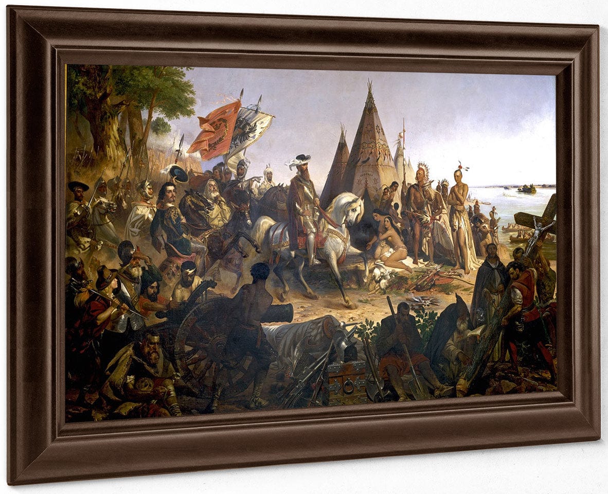 Discovery Of The Mississippi By De Soto By William Henry Powell - Image 4