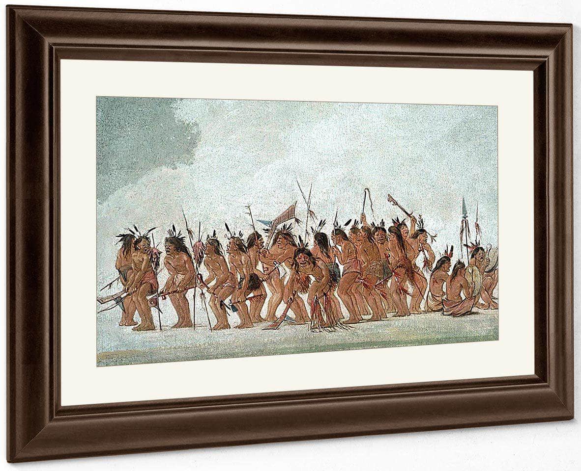 Dog Dance At Fort Snelling By George Catlin - Image 3