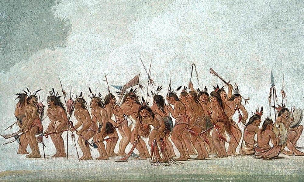 Dog Dance At Fort Snelling By George Catlin - Image 5