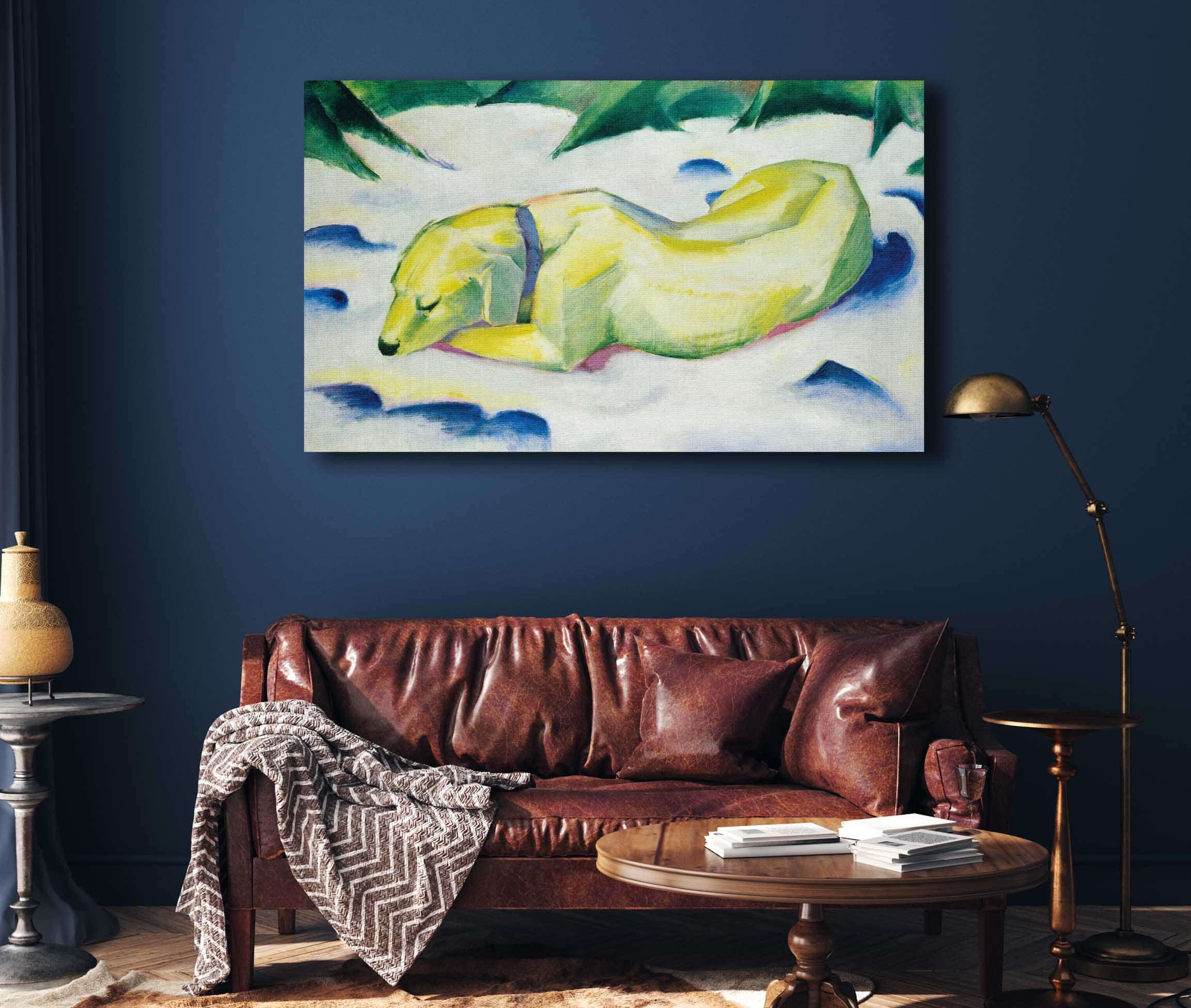 Dog Lying In The Snow by Franz Marc - Image 4
