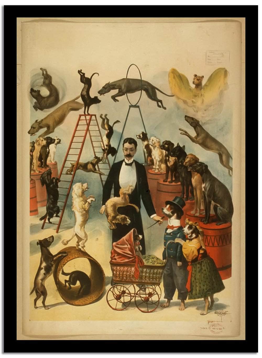 Dog Circus Poster Vintage Poster - Image 2