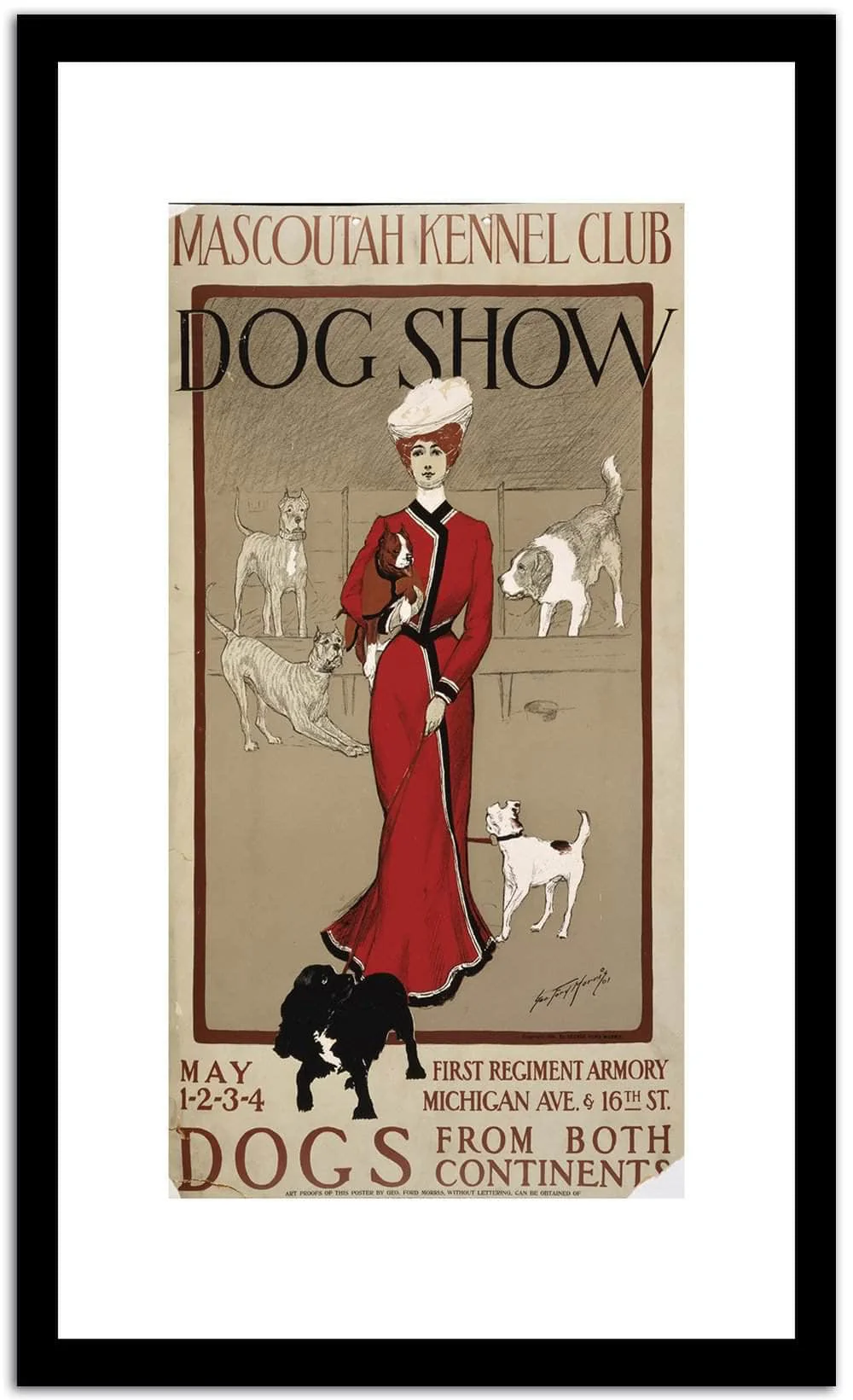 Dog Show Vintage Poster