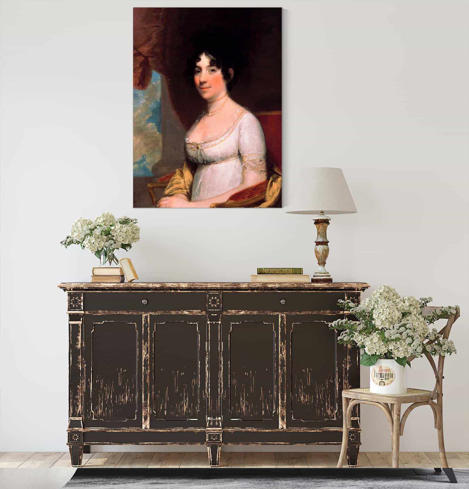 Dolley Payne Madison Mrs James Madison by Gilbert Stuart - Image 4