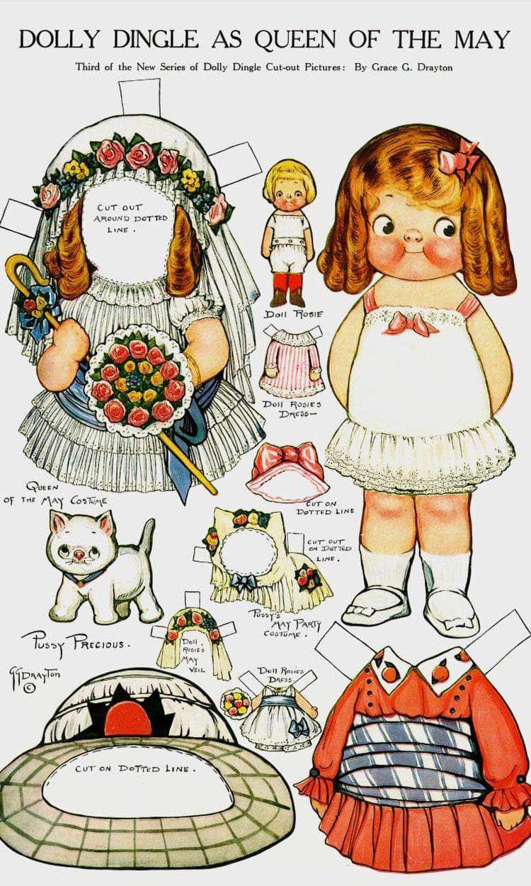 Dolly Dingle Paperdoll 6 By Grace G Drayton - Image 6